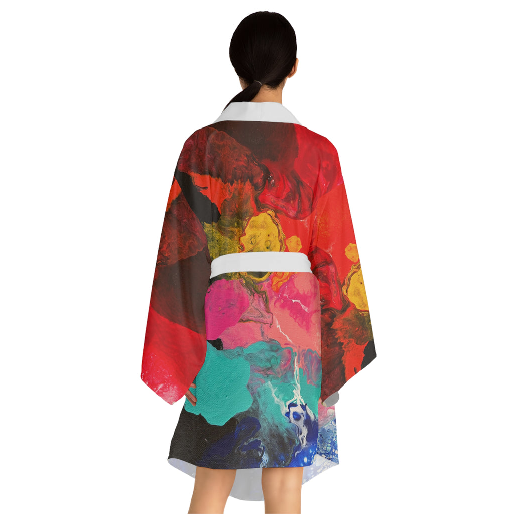 Radiant Ocean Kimono Robe