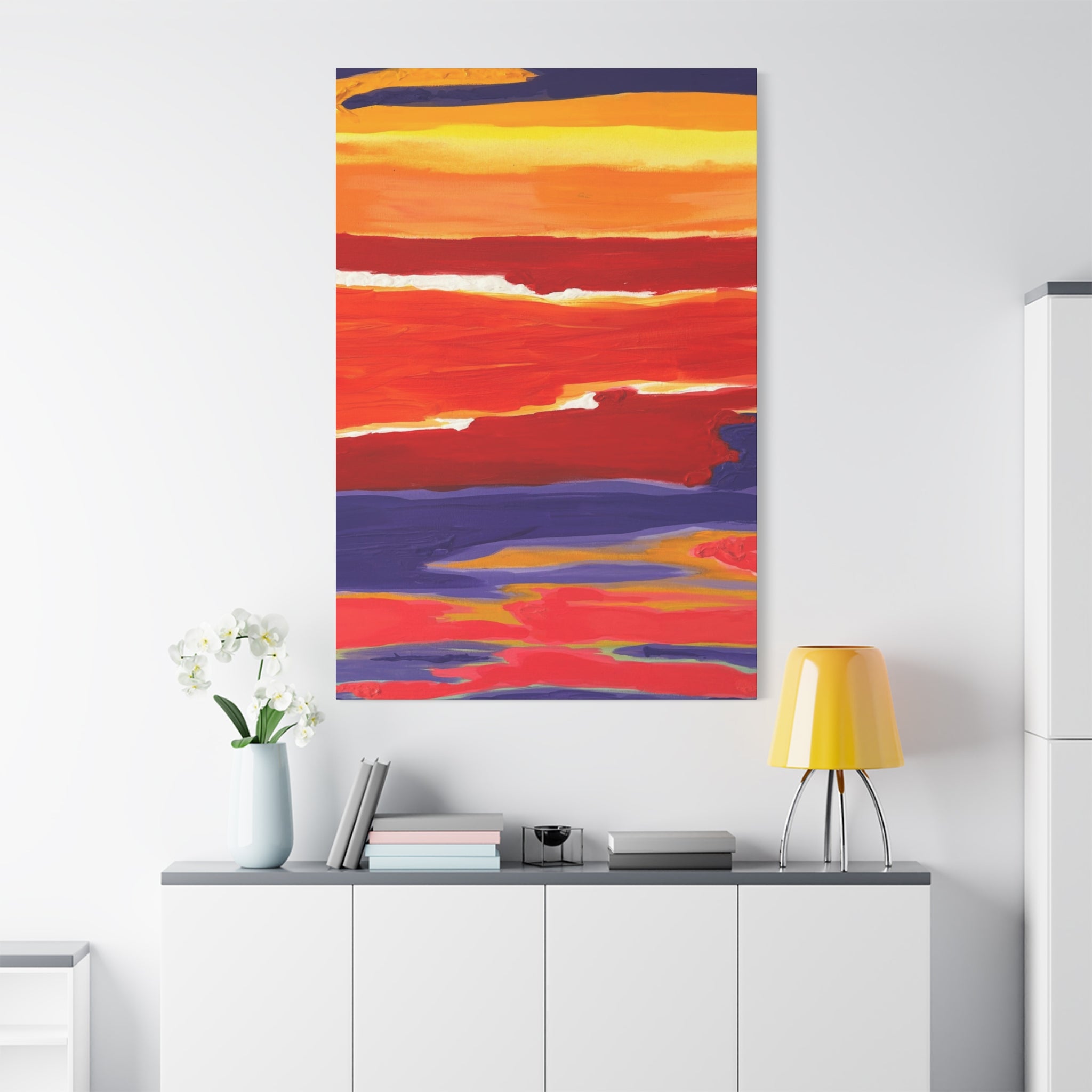 Solar Tide Matte Canvas Print