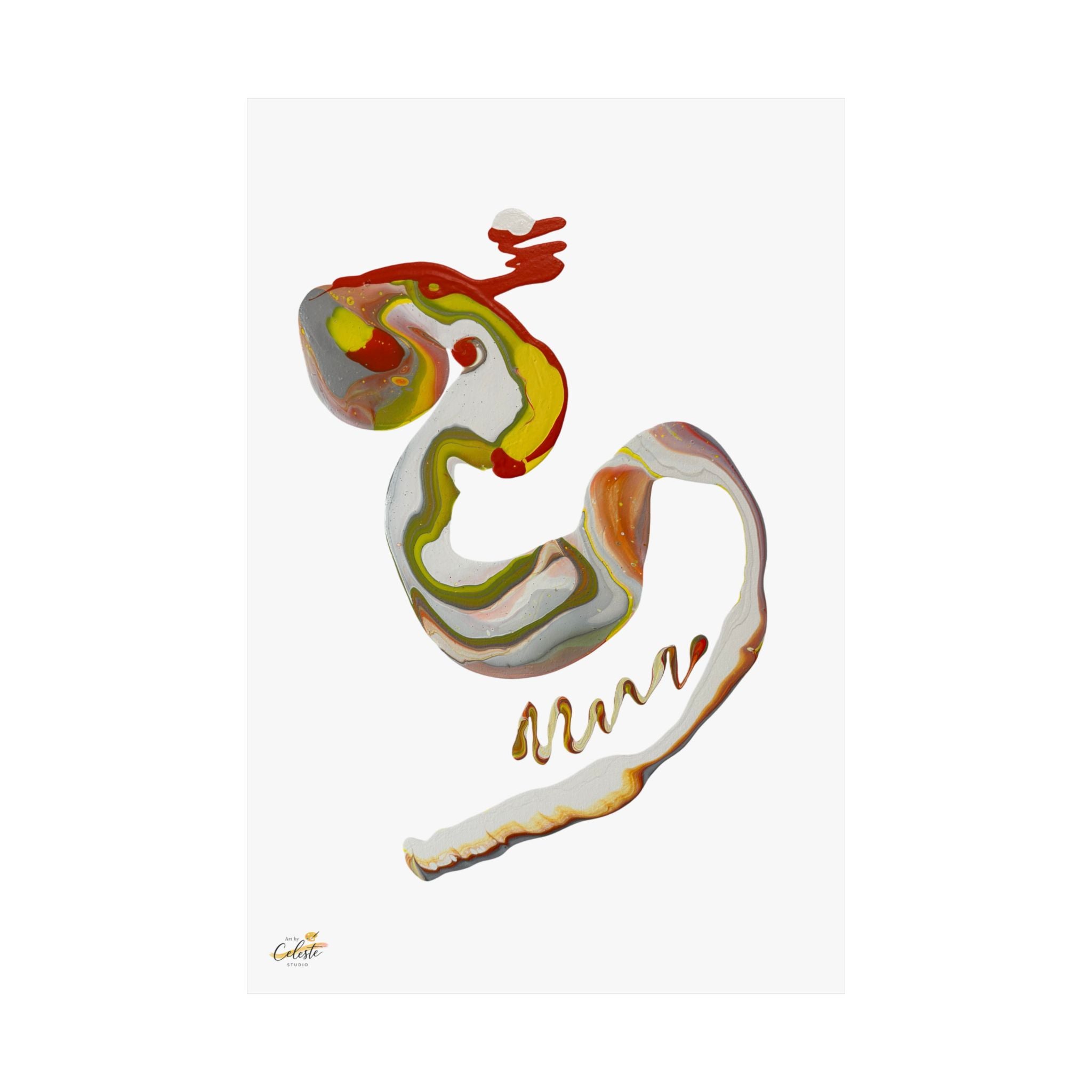 Awakening Form Satin Poster