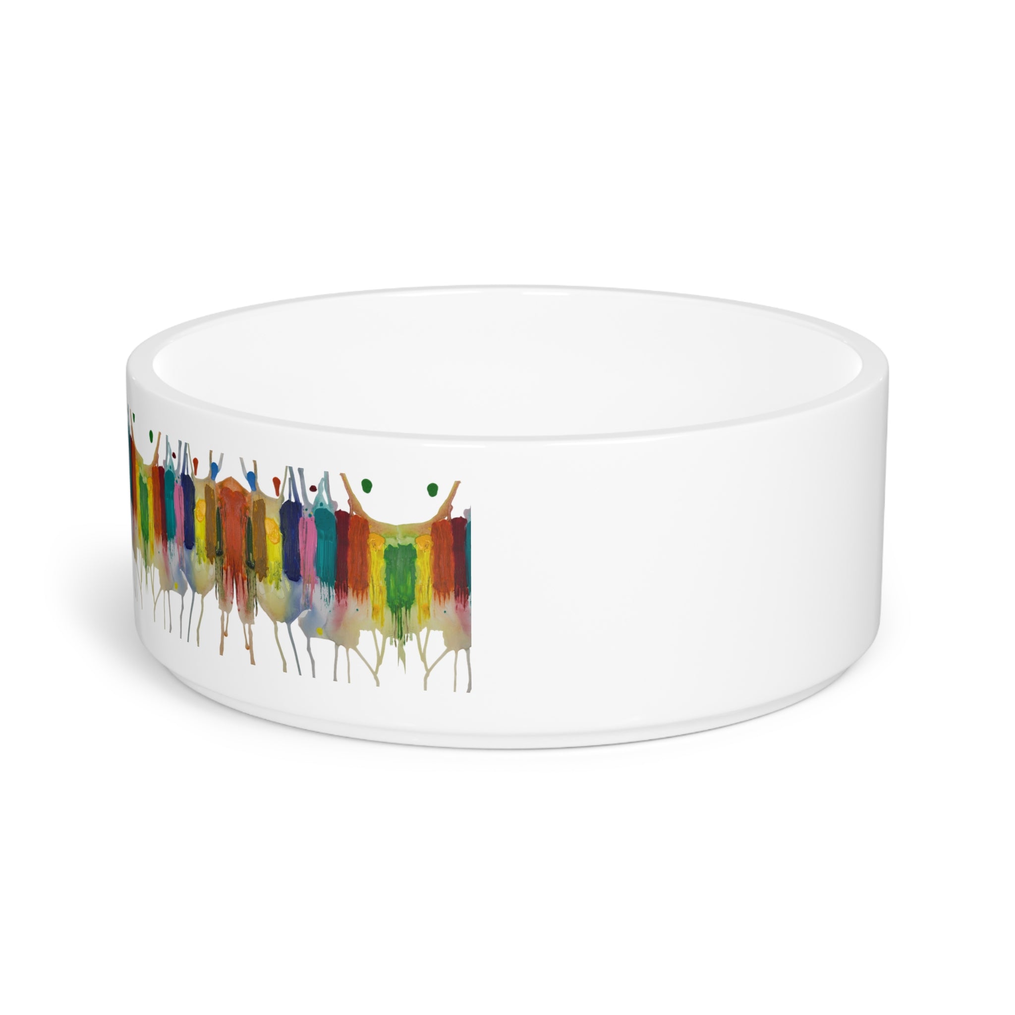 Crazy Brush Stroke Pet Bowl