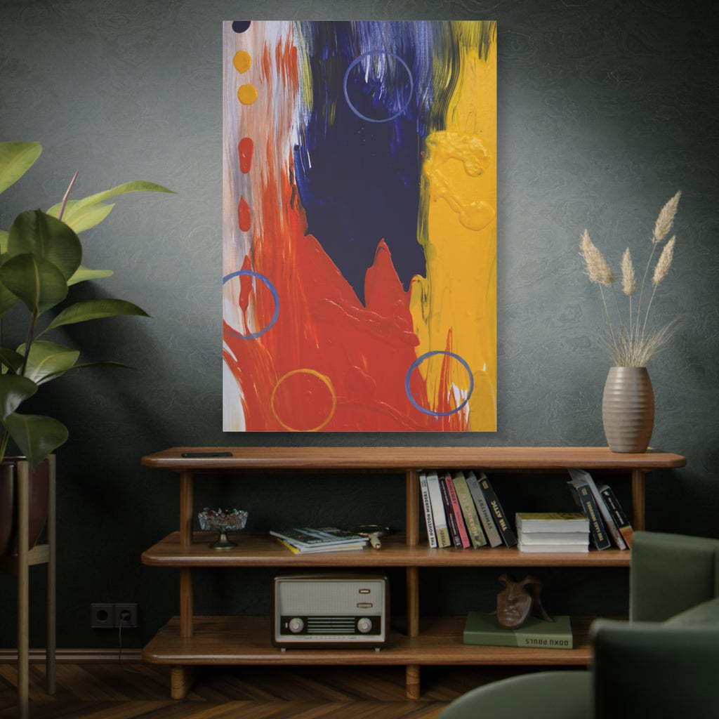 Primary Pulse Matte Canvas Print