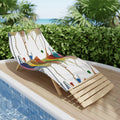 Crazy Brush Stroke Beach Towel