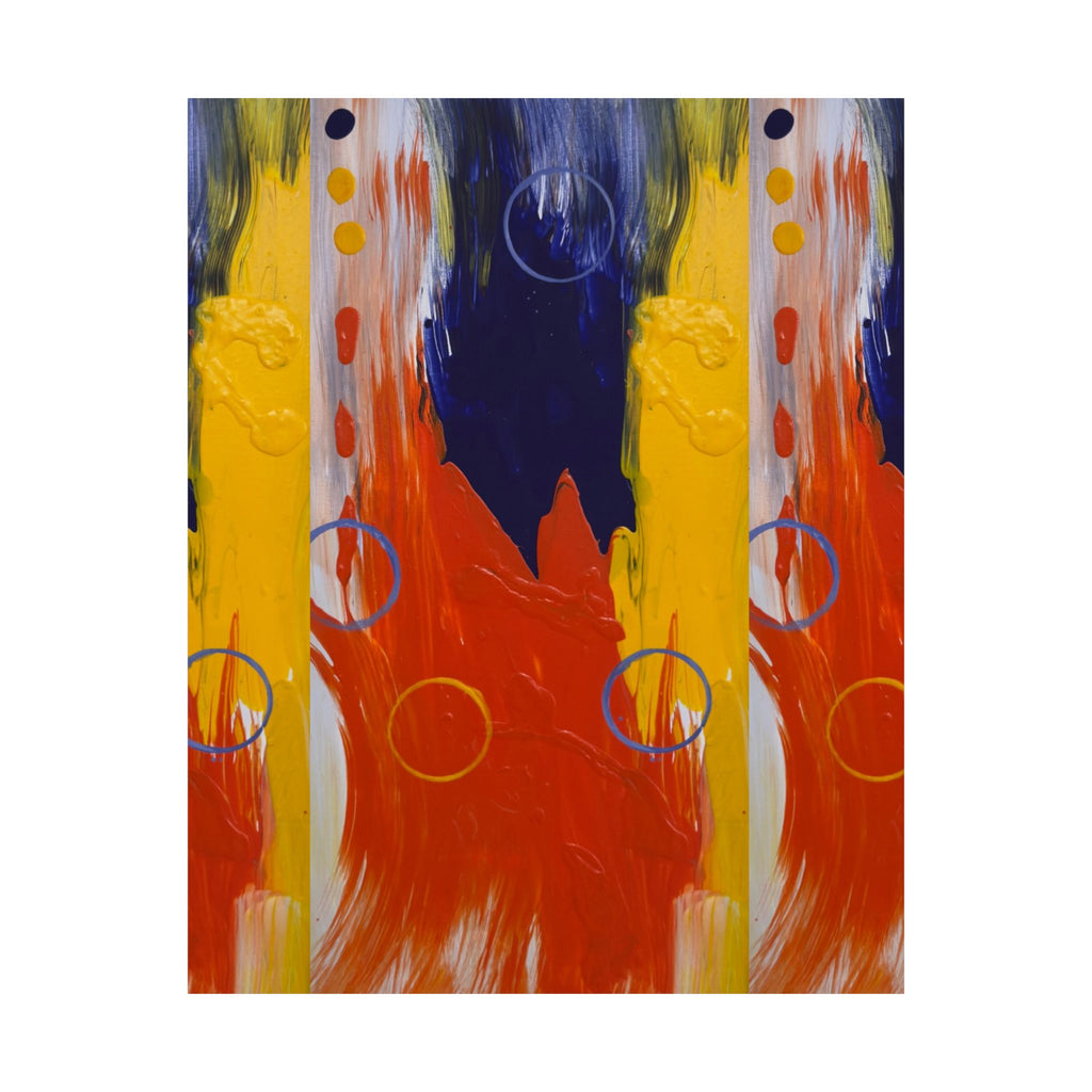 Primary Pulse Satin Poster