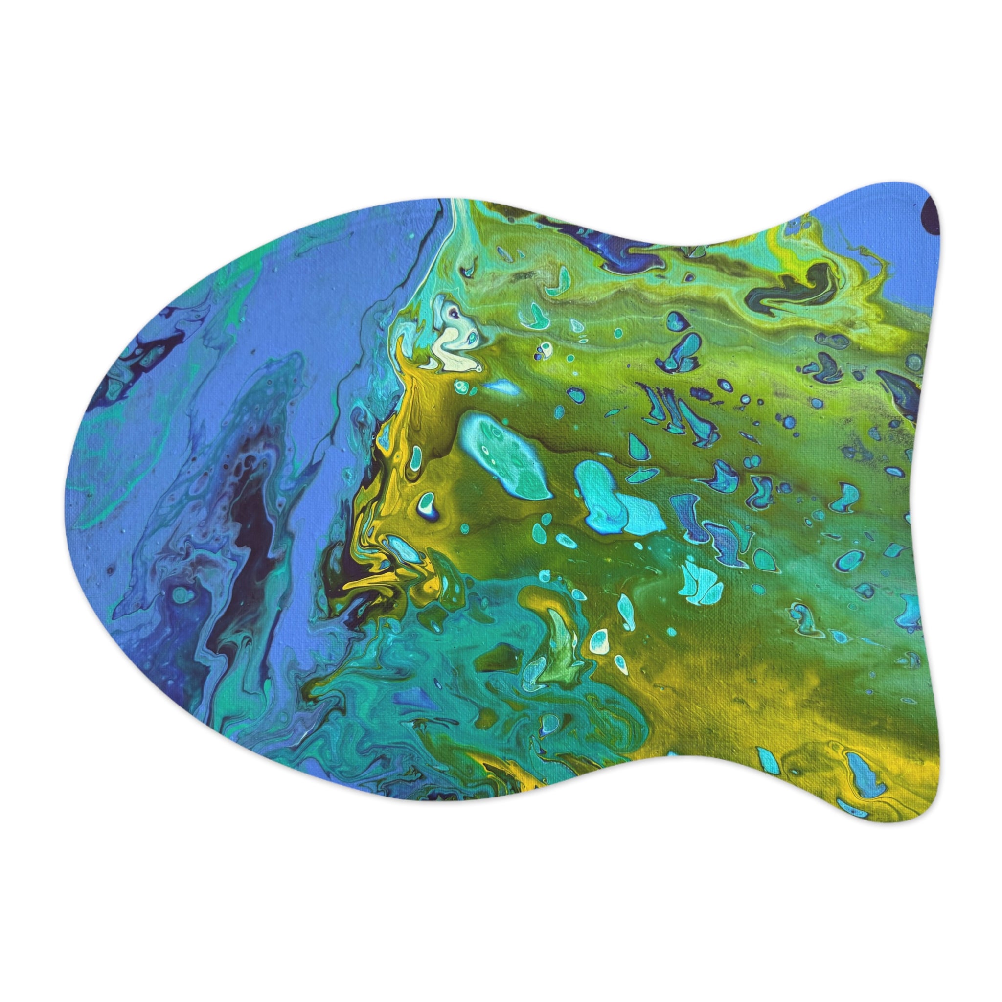 Golden Tides Non Slip Placemat for Dogs & Cats