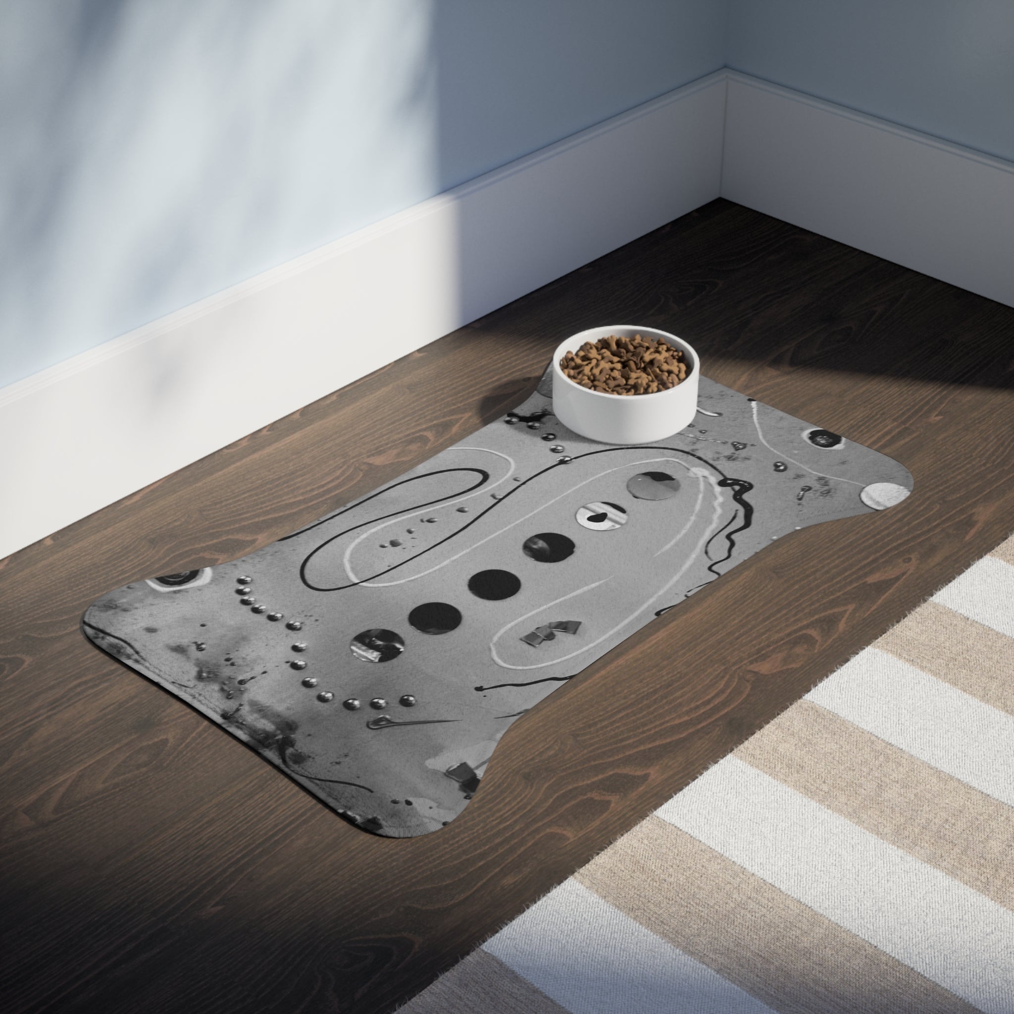 Structured Silence Pet Feeding Non Slip Placemat for Dogs & Cats