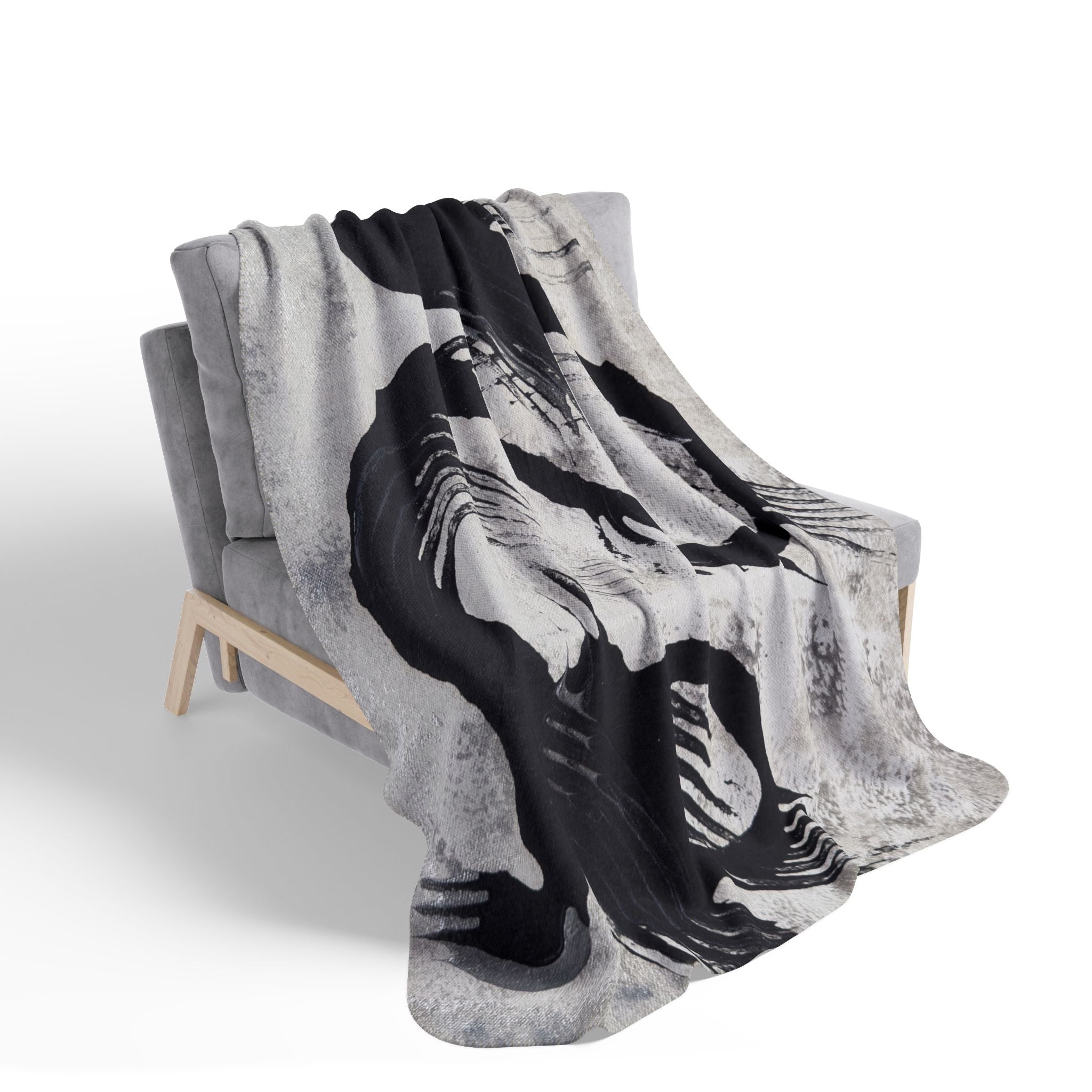 Echoes in Ink Fleece Throw