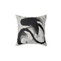 Echoes in Ink Modern Minimalist Decorative Throw Pillow