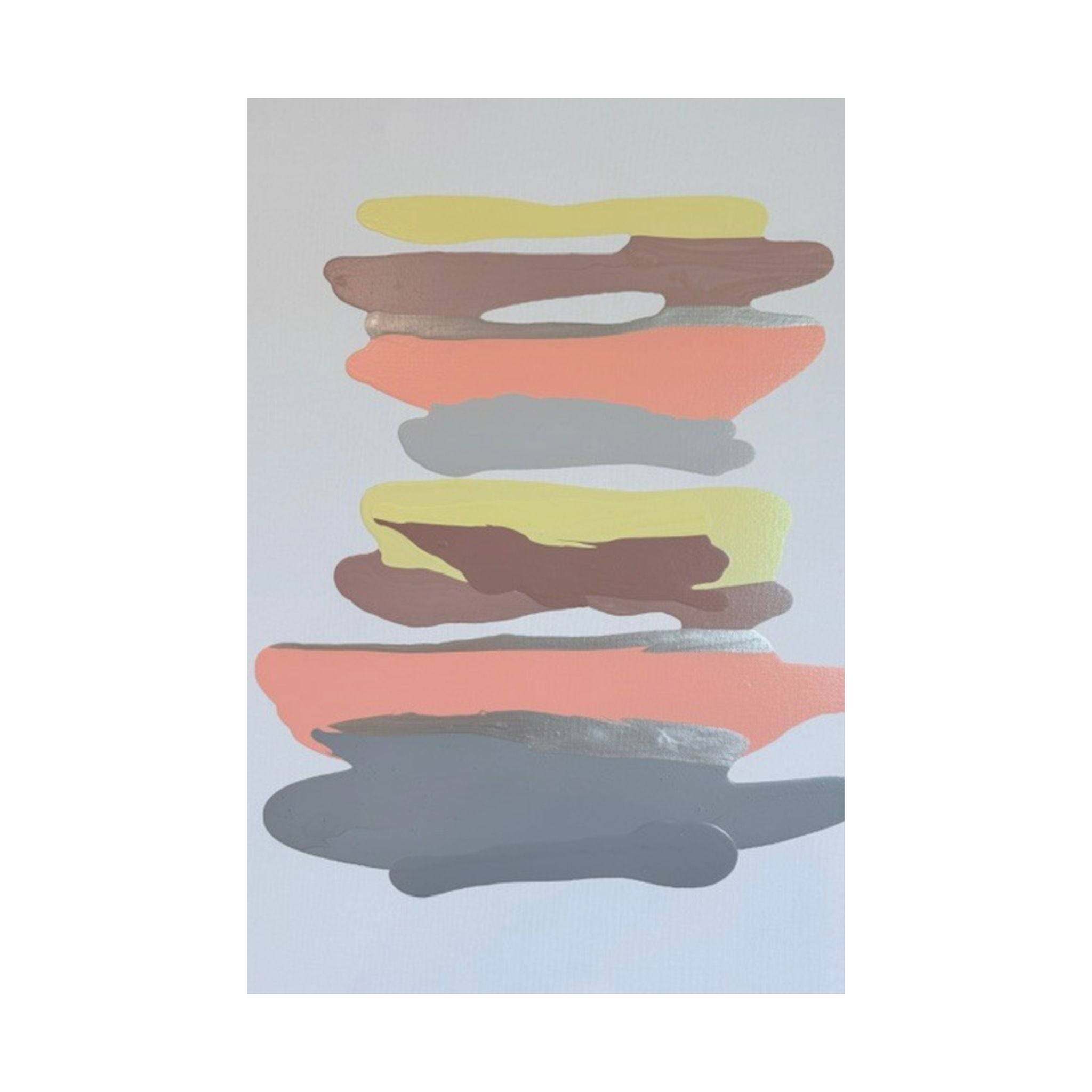 Copy of Crazy Paint Stroke Satin Poster