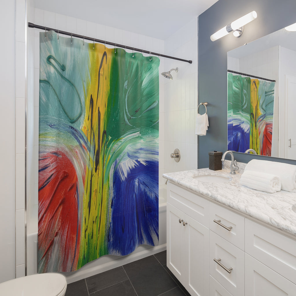 Flight of Energy Shower Curtain