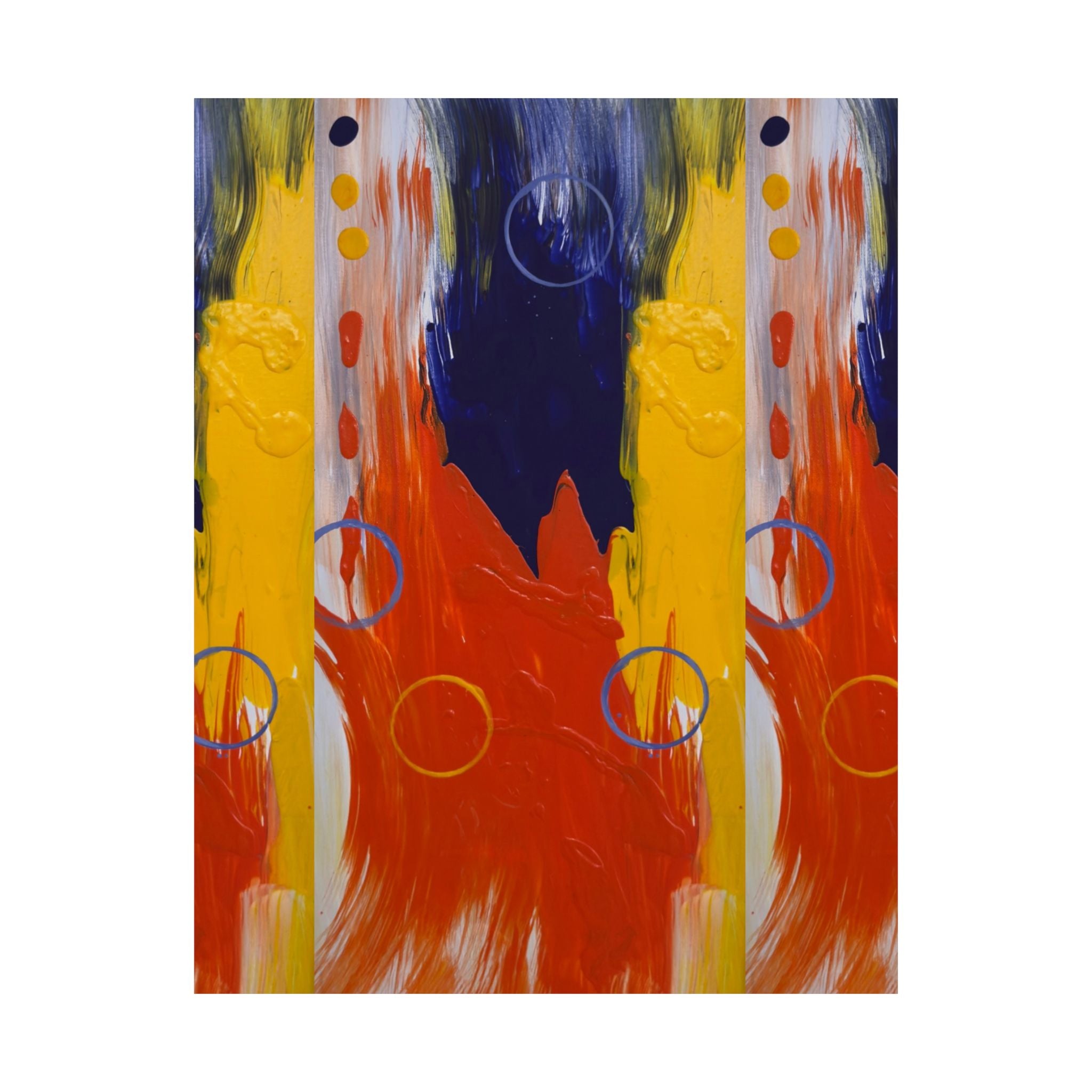 Primary Pulse Satin Poster