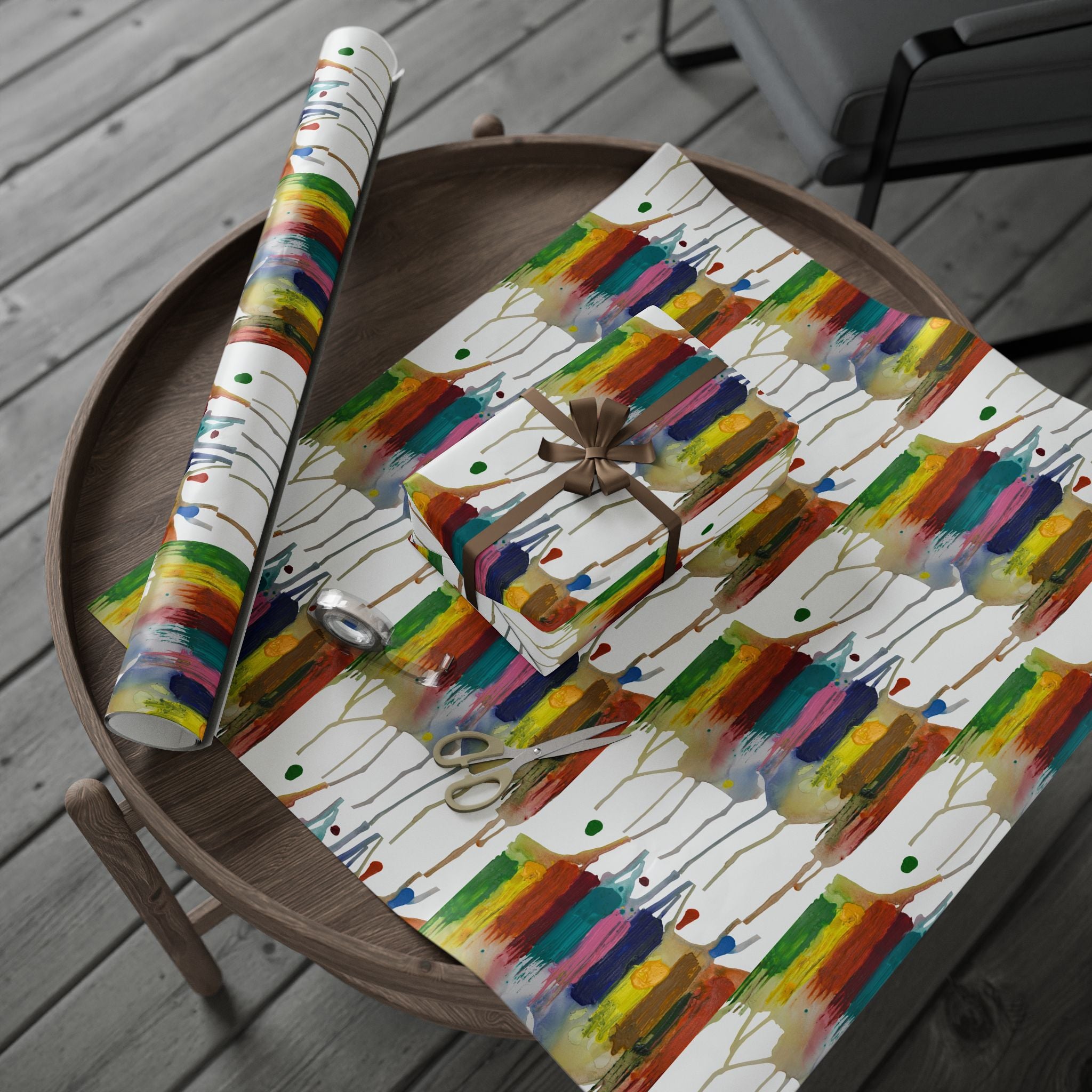Crazy Brush Stroke Wrapping Paper