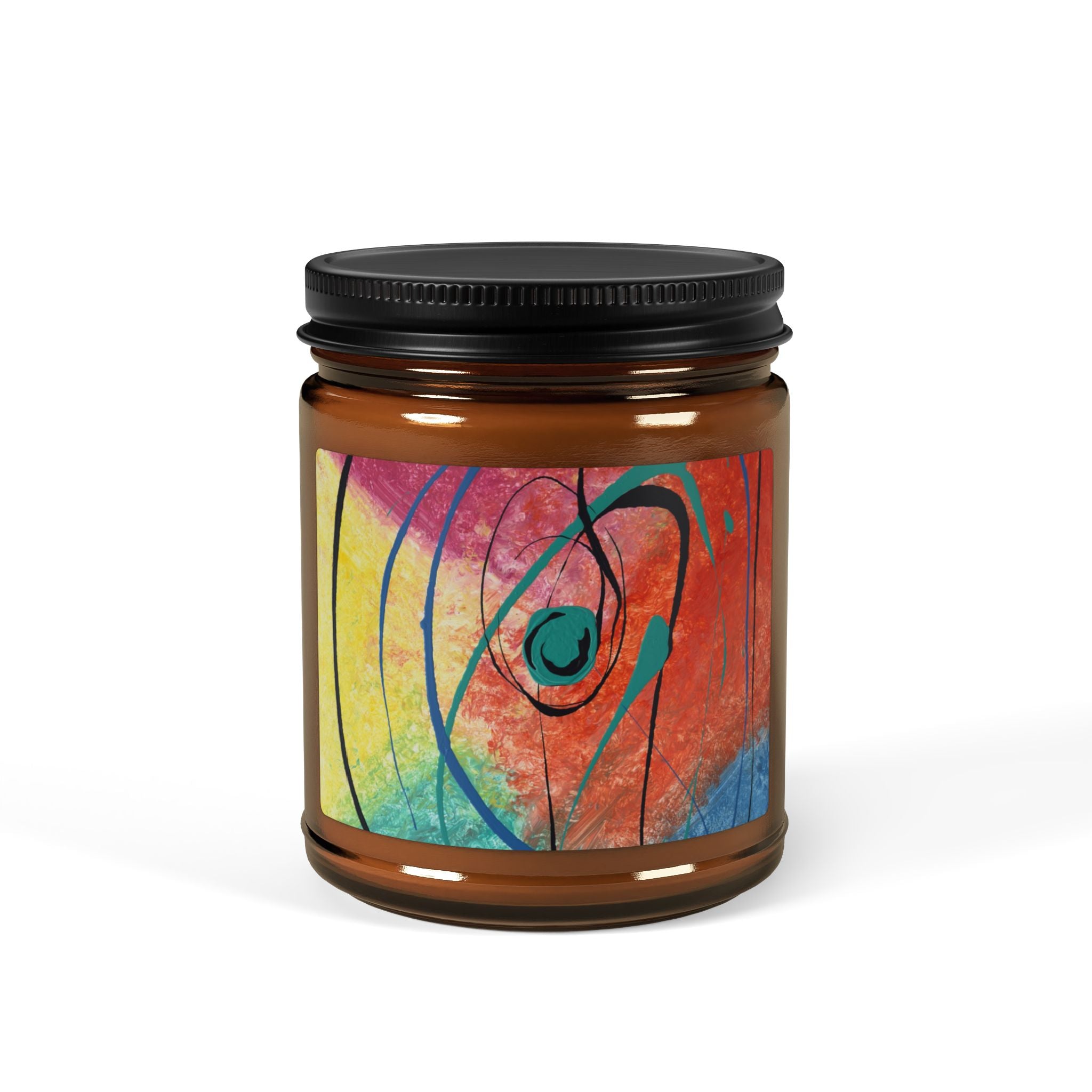 Orbit of Color  Soy Candle Amber Jar (Multi-Size)