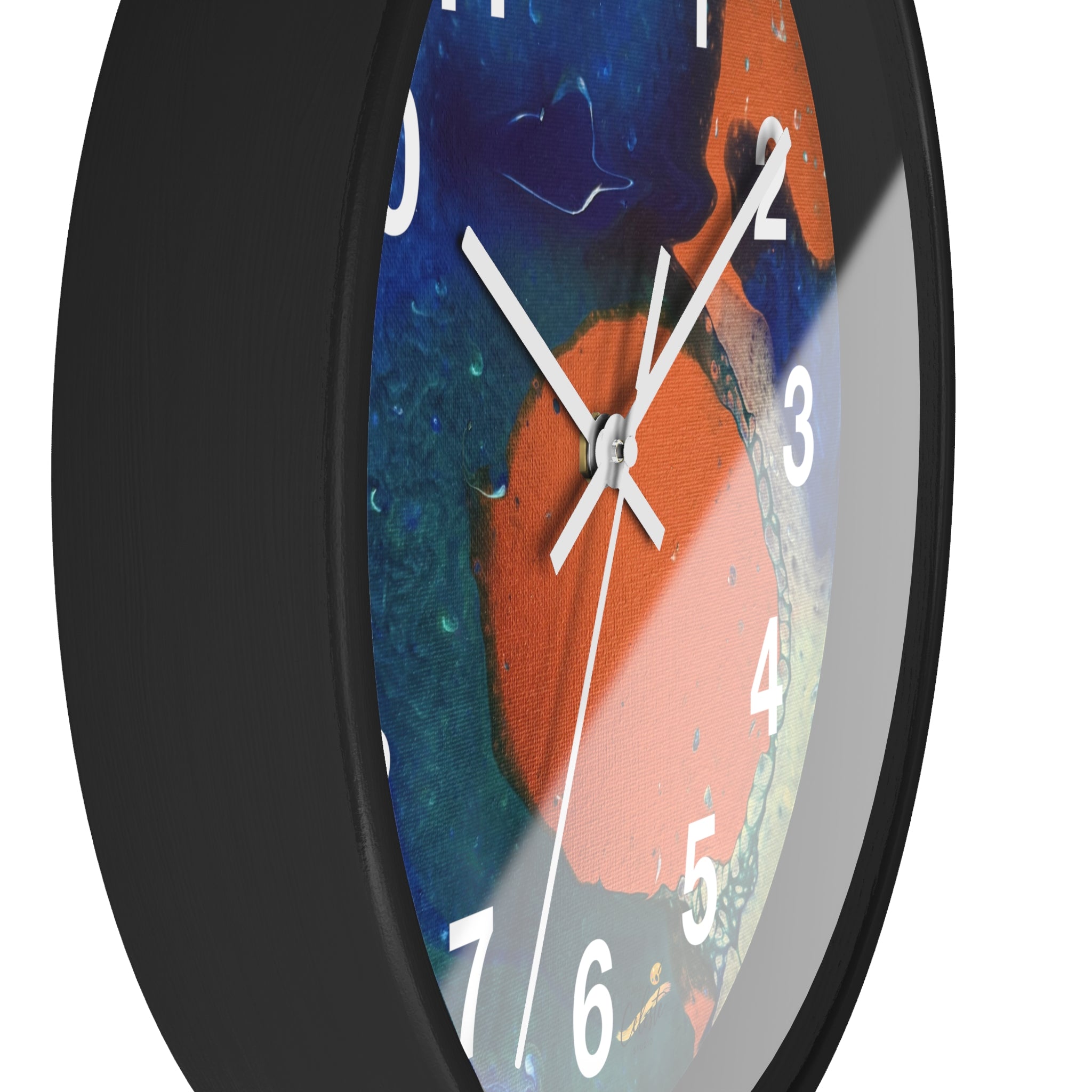 Coral Current Wall Clock Home Décor