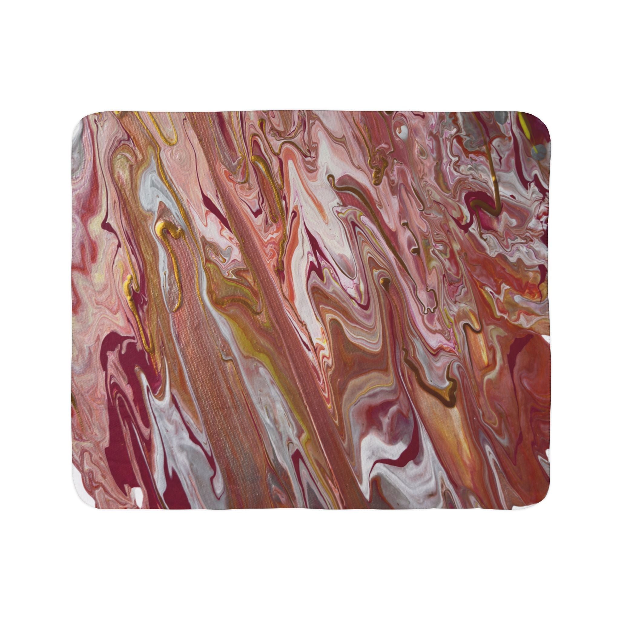 Molten Bloom Fleece Throw