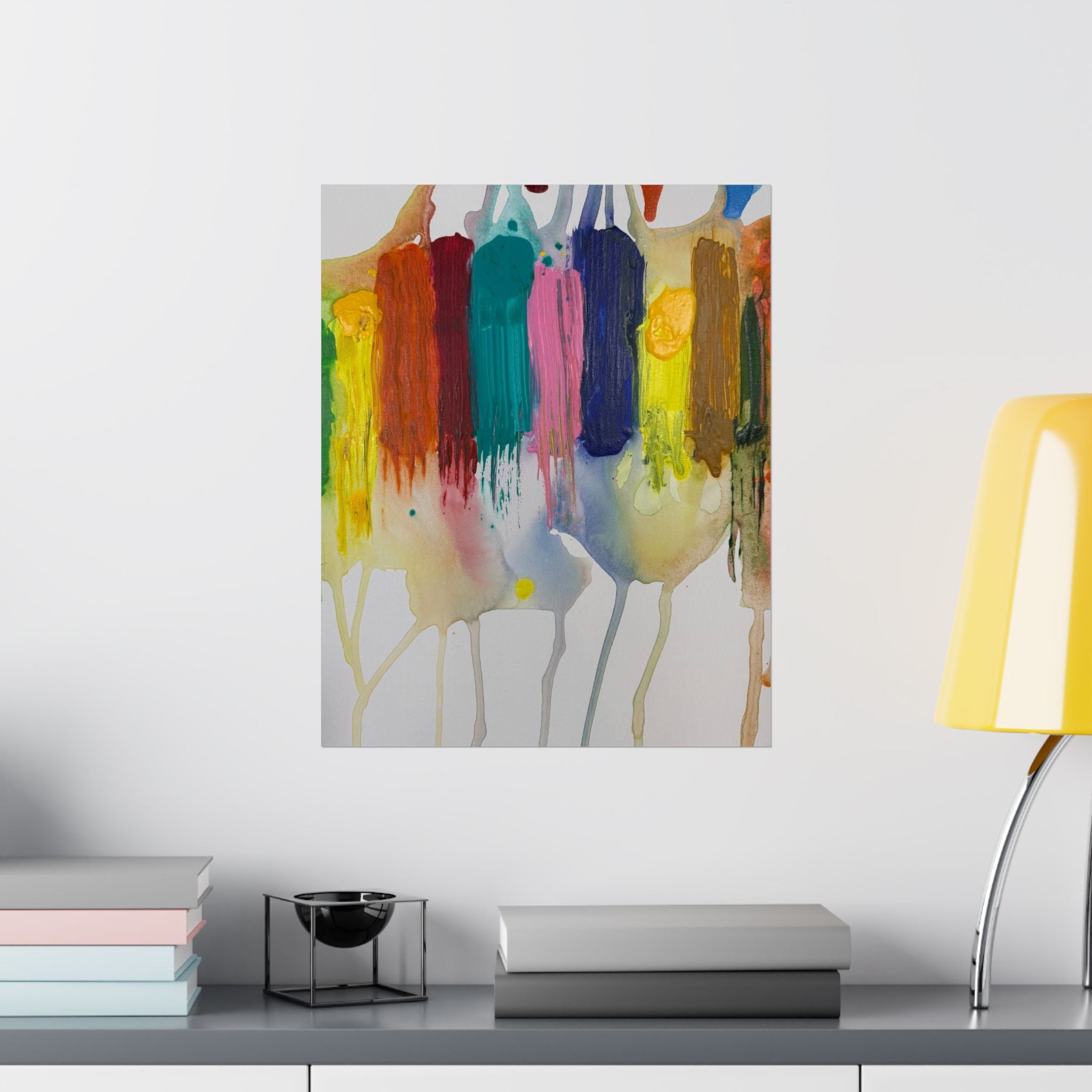 Crazy Crayons Satin Poster