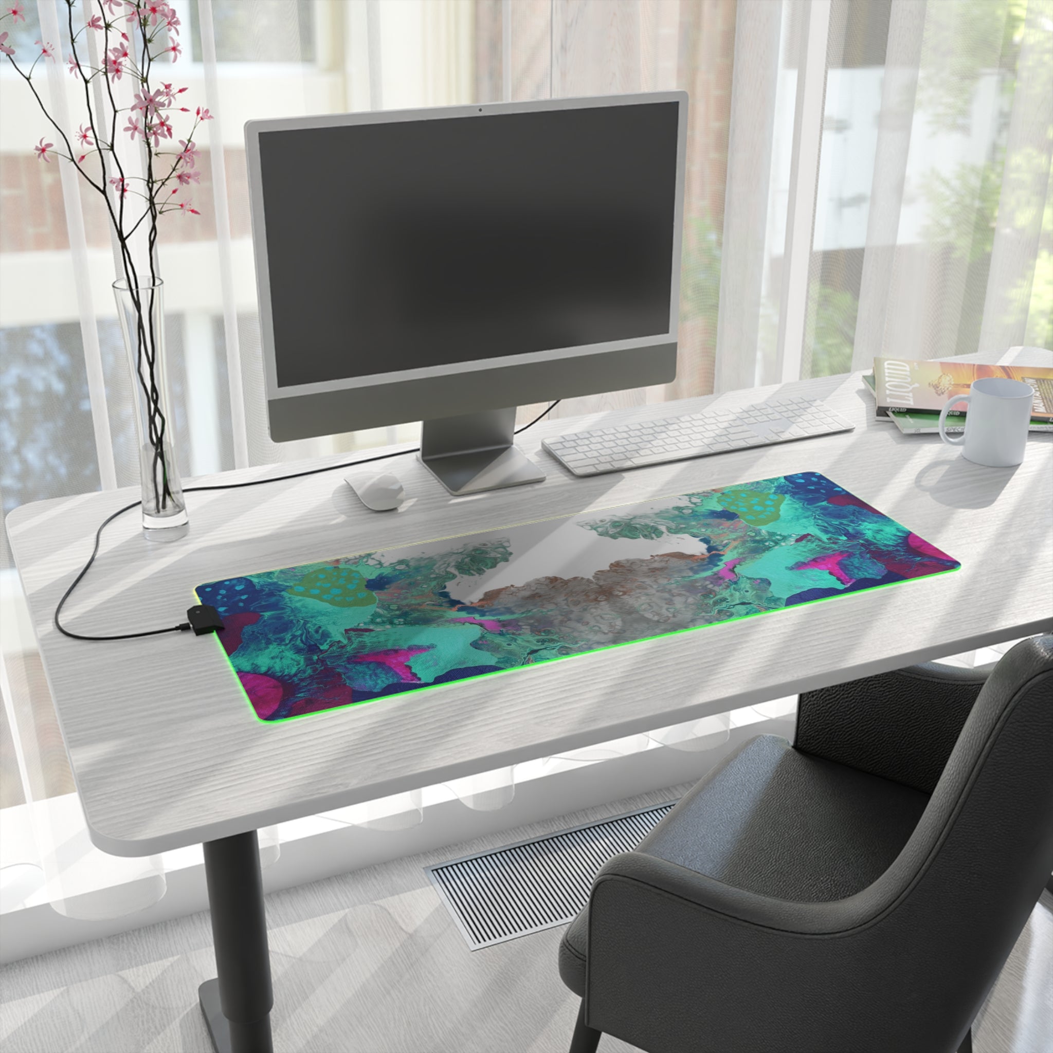 Serenity Ocean LED Gaming Mouse Pad