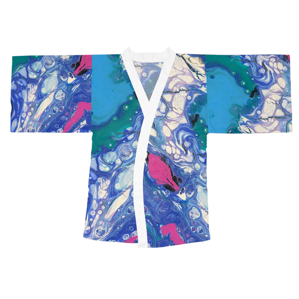 Electric Ocean Kimono Robe