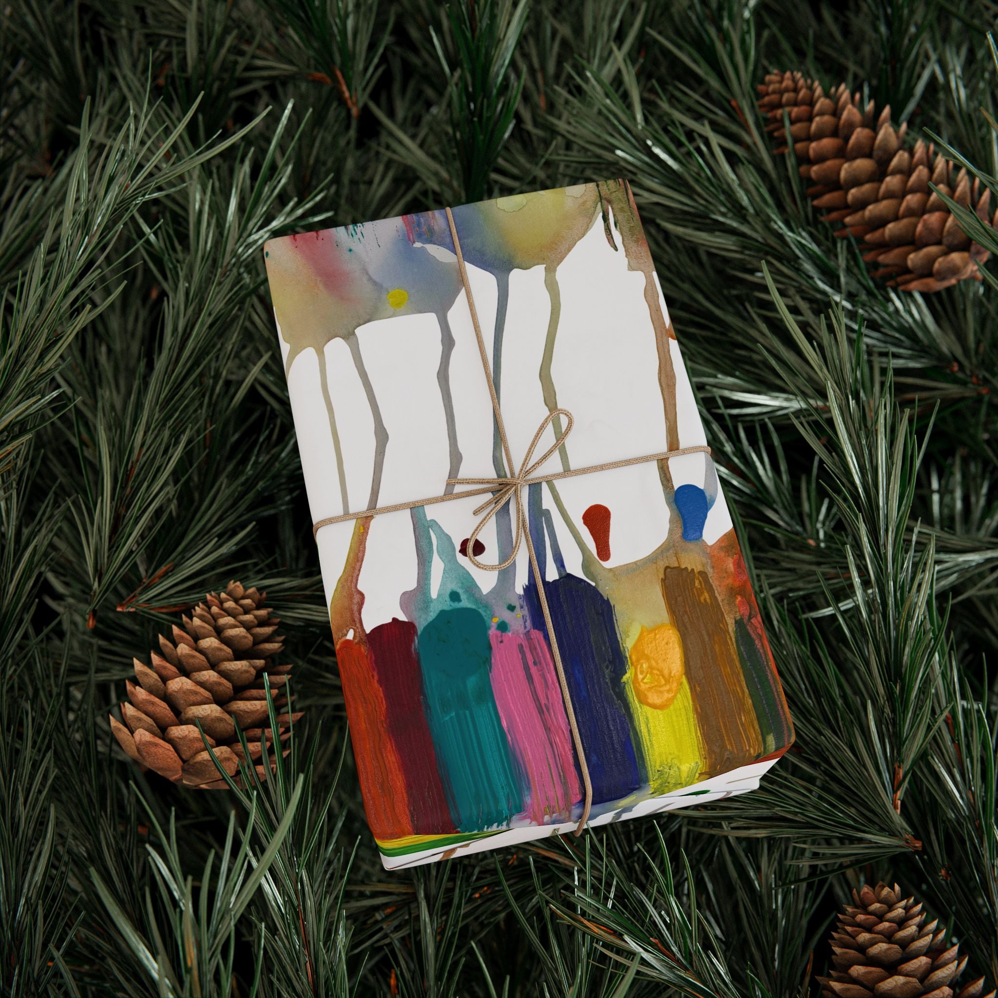 Crazy Brush Stroke Wrapping Paper