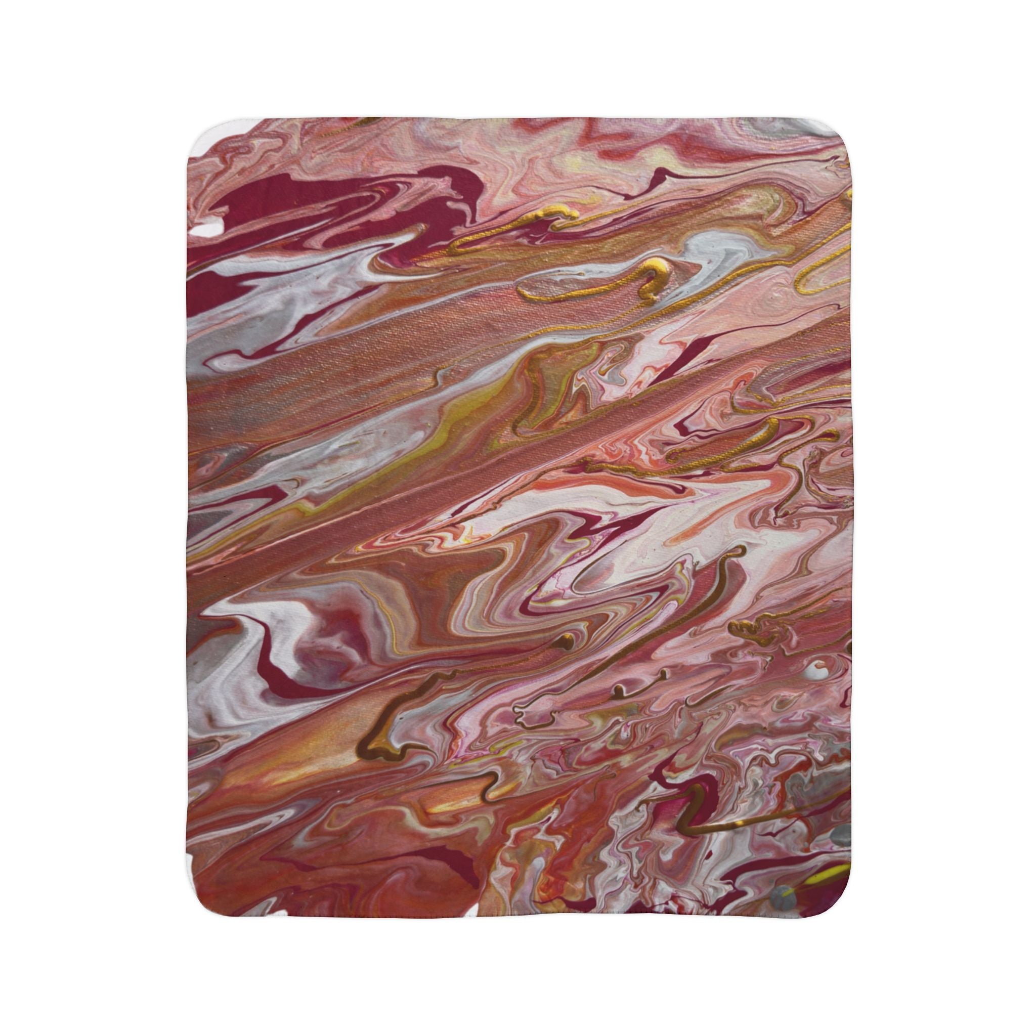 Molten Bloom Fleece Throw