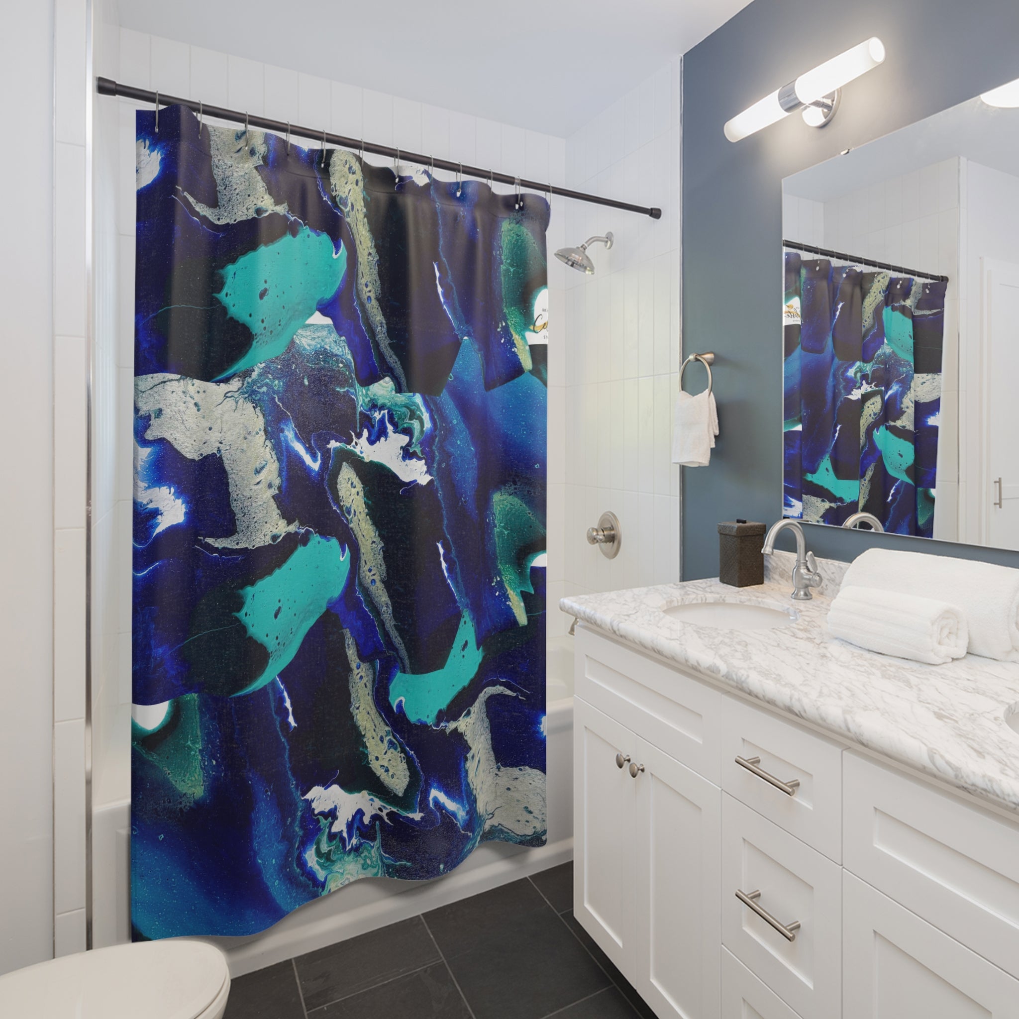Ocean Vibes Shower Curtain