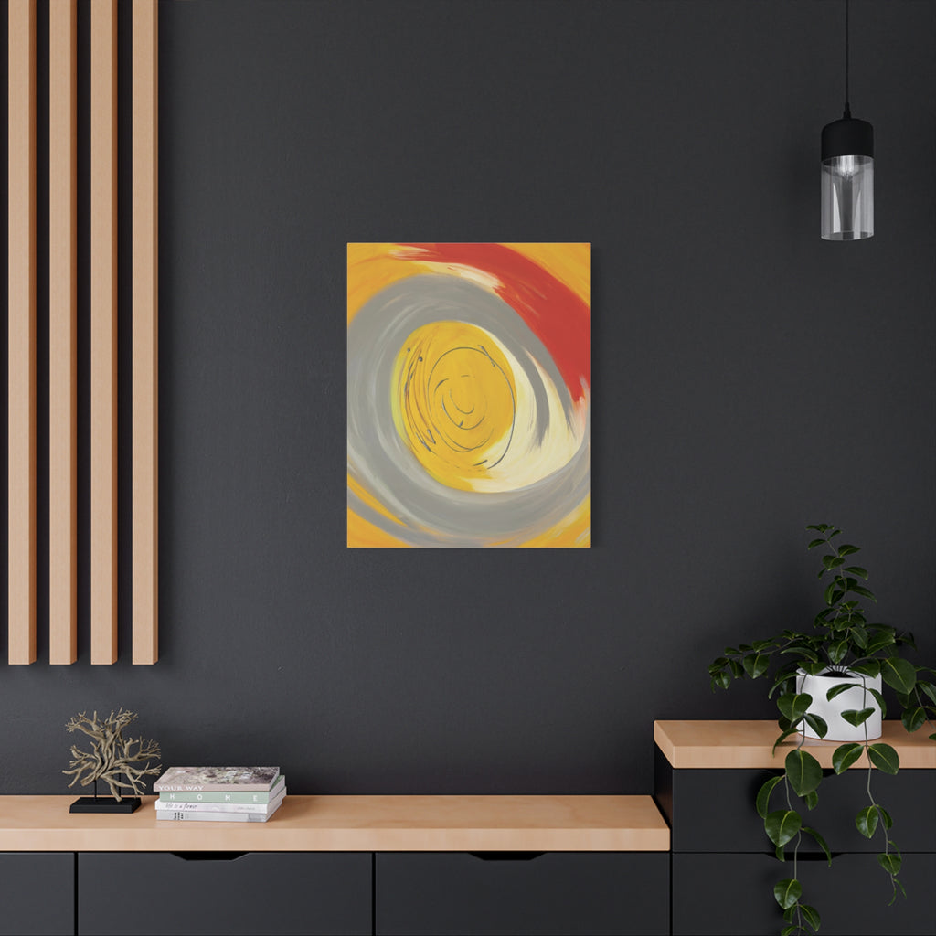 Radiant Orbit Matte Canvas Print