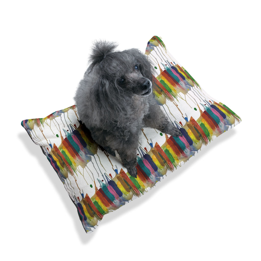 Crazy Brush Stroke Pet Bed
