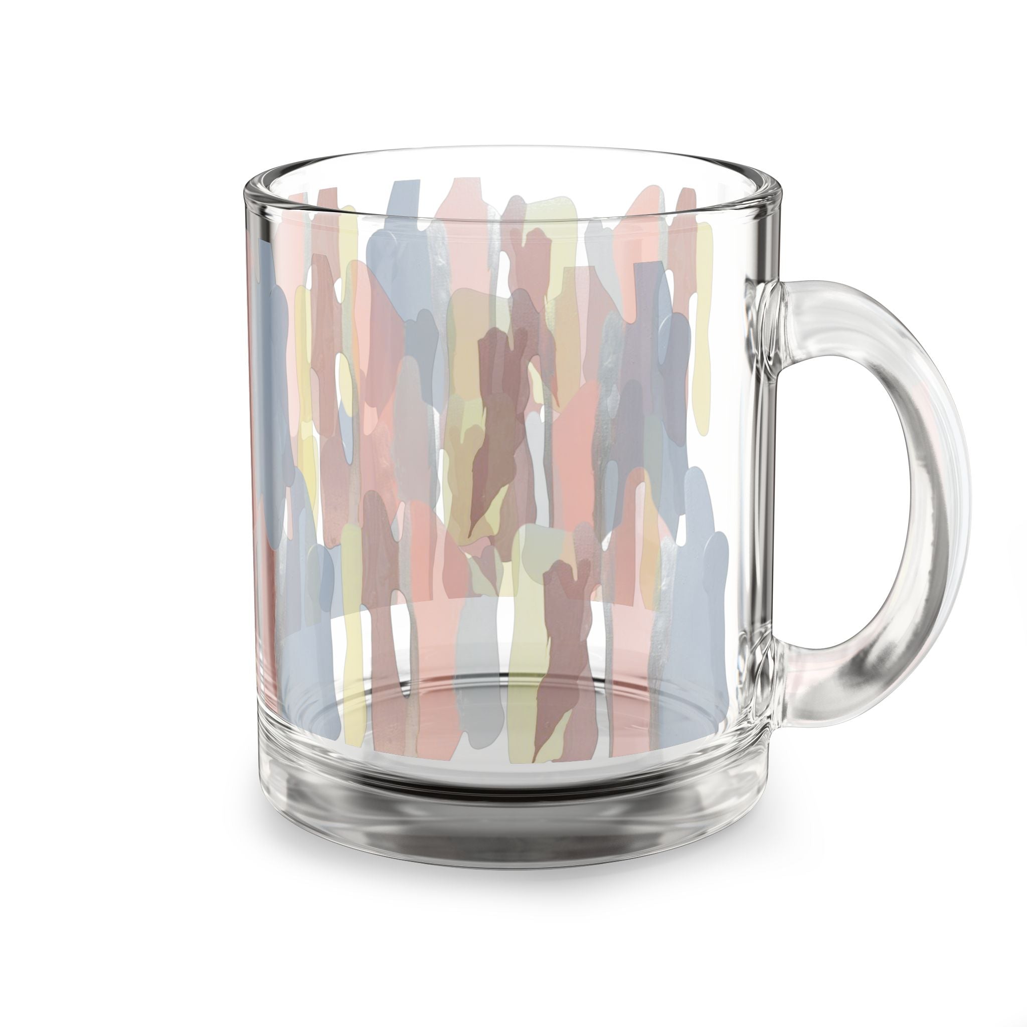 Cinnamon Sticks Glass Mug — 10oz Colorful Art Coffee Cup