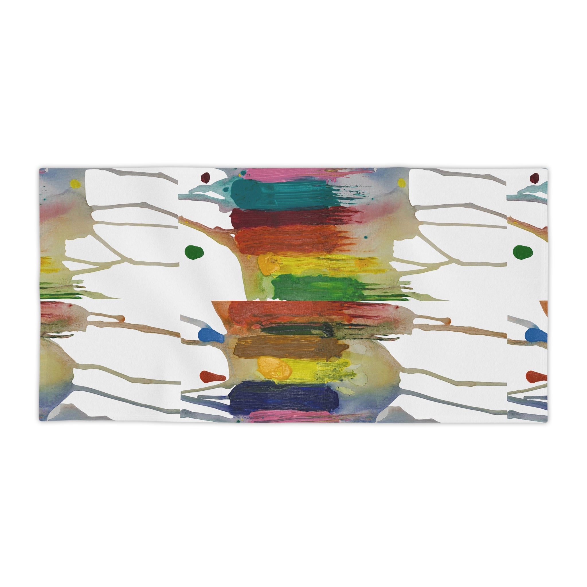 Crazy Brush Stroke Beach Towel