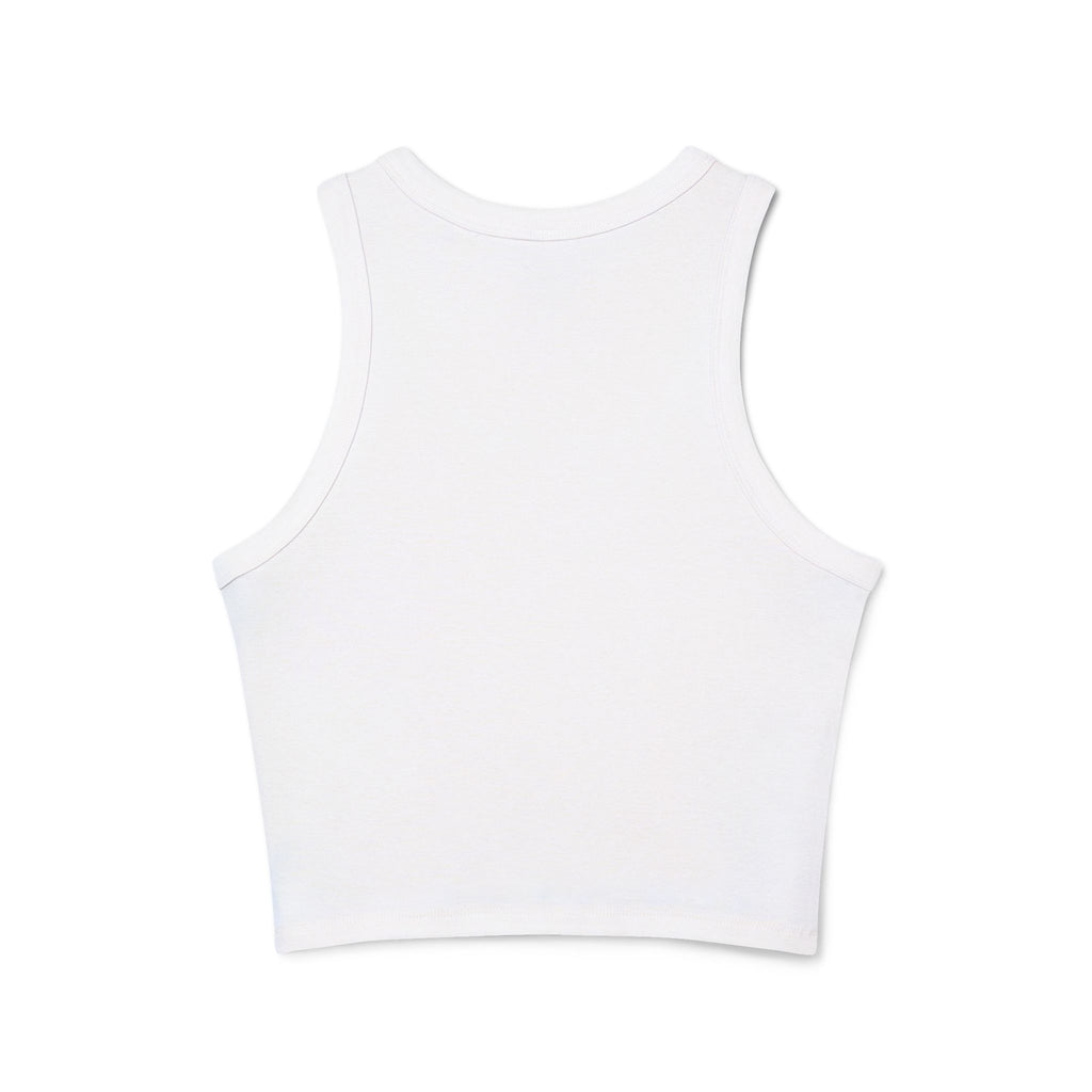 Racer Tank — Women's Cropped Rib Tank Top