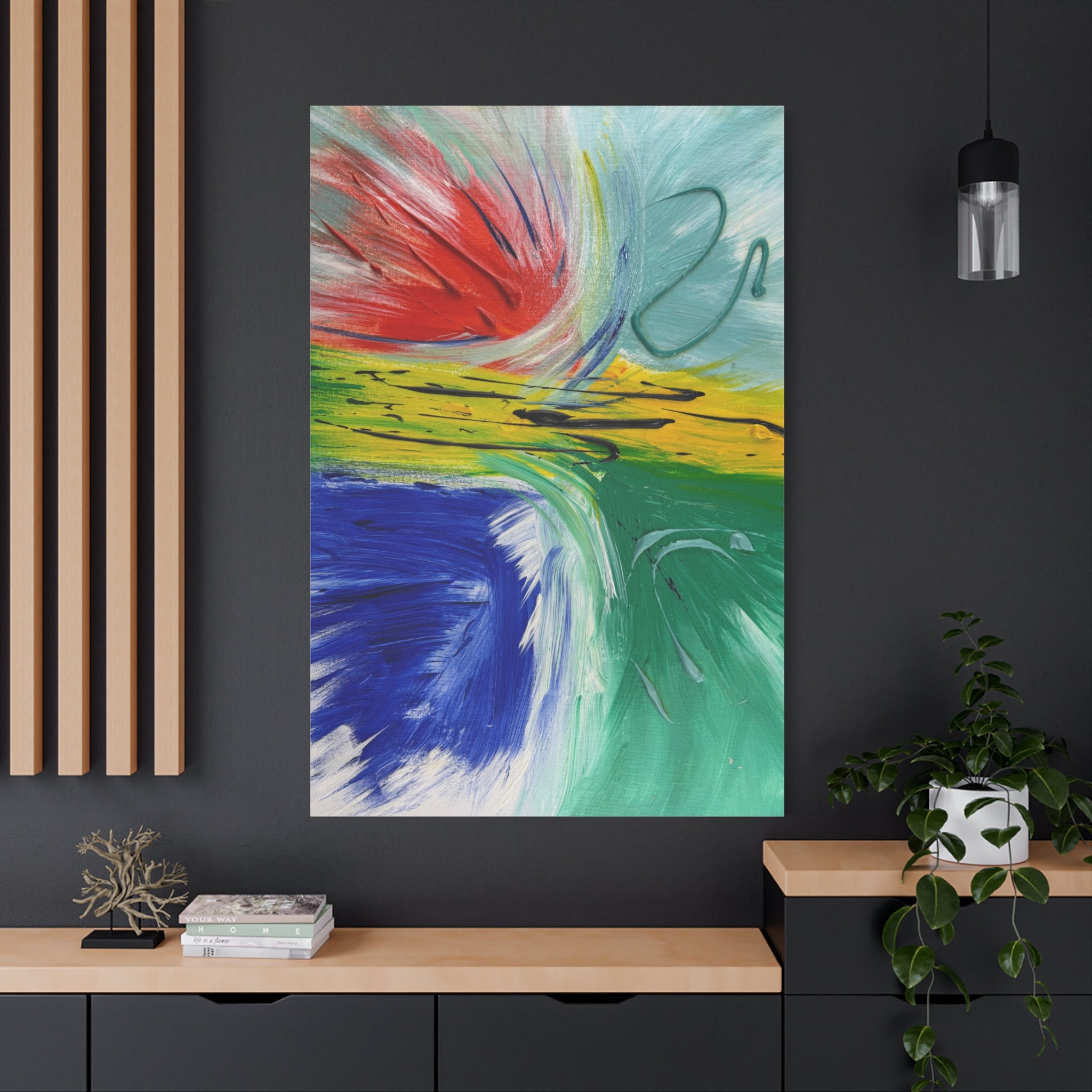 Flight of Energy Matte Canvas Print
