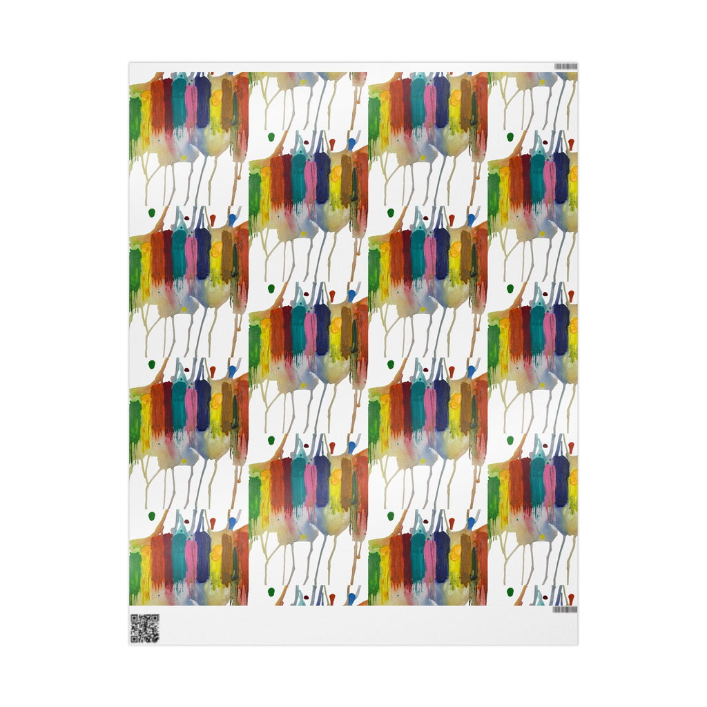 Crazy Brush Stroke Wrapping Paper