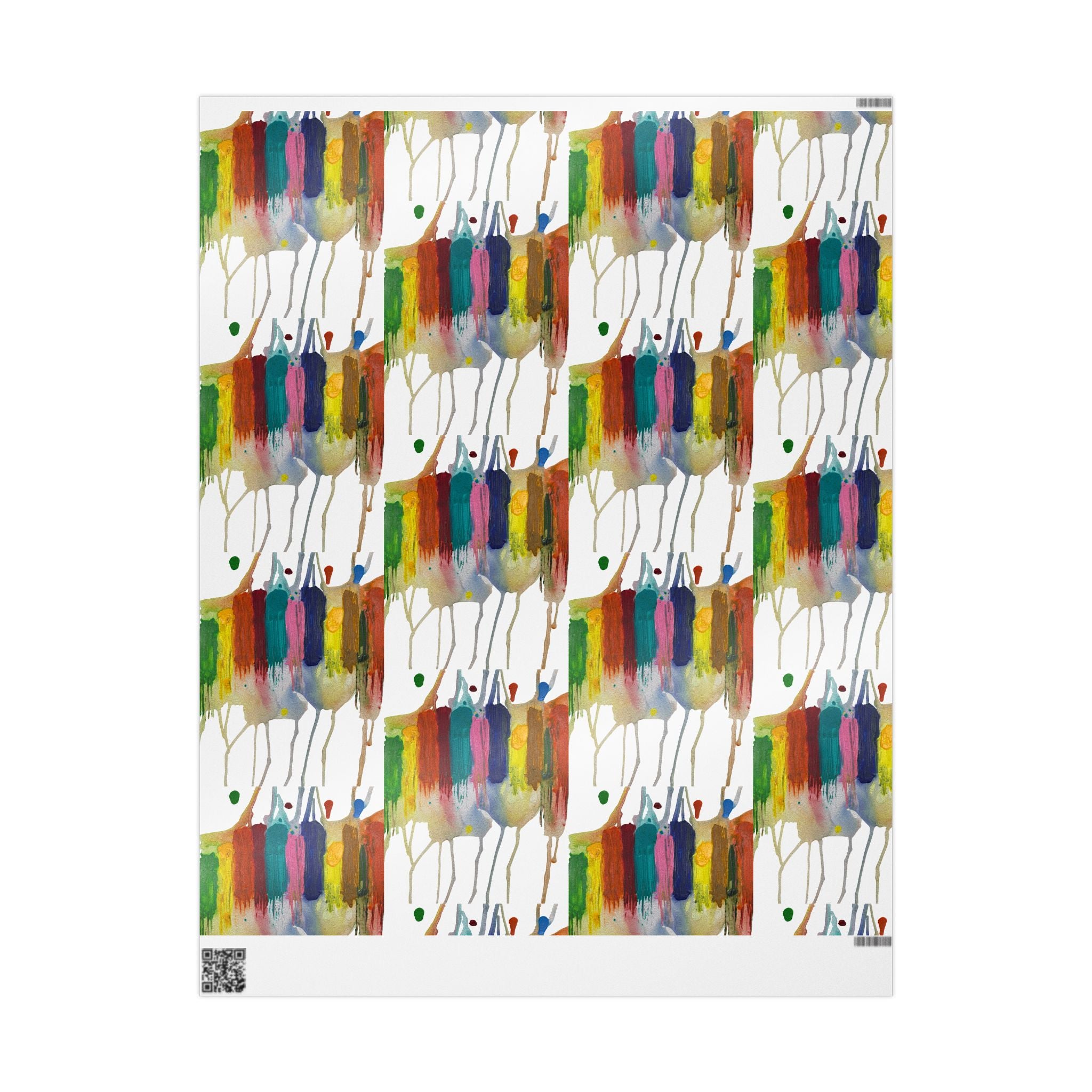 Crazy Brush Stroke Wrapping Paper