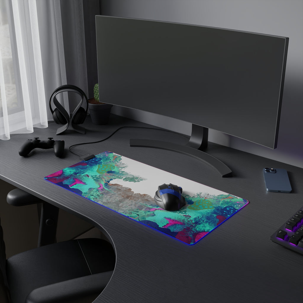 Serenity Ocean LED Gaming Mouse Pad