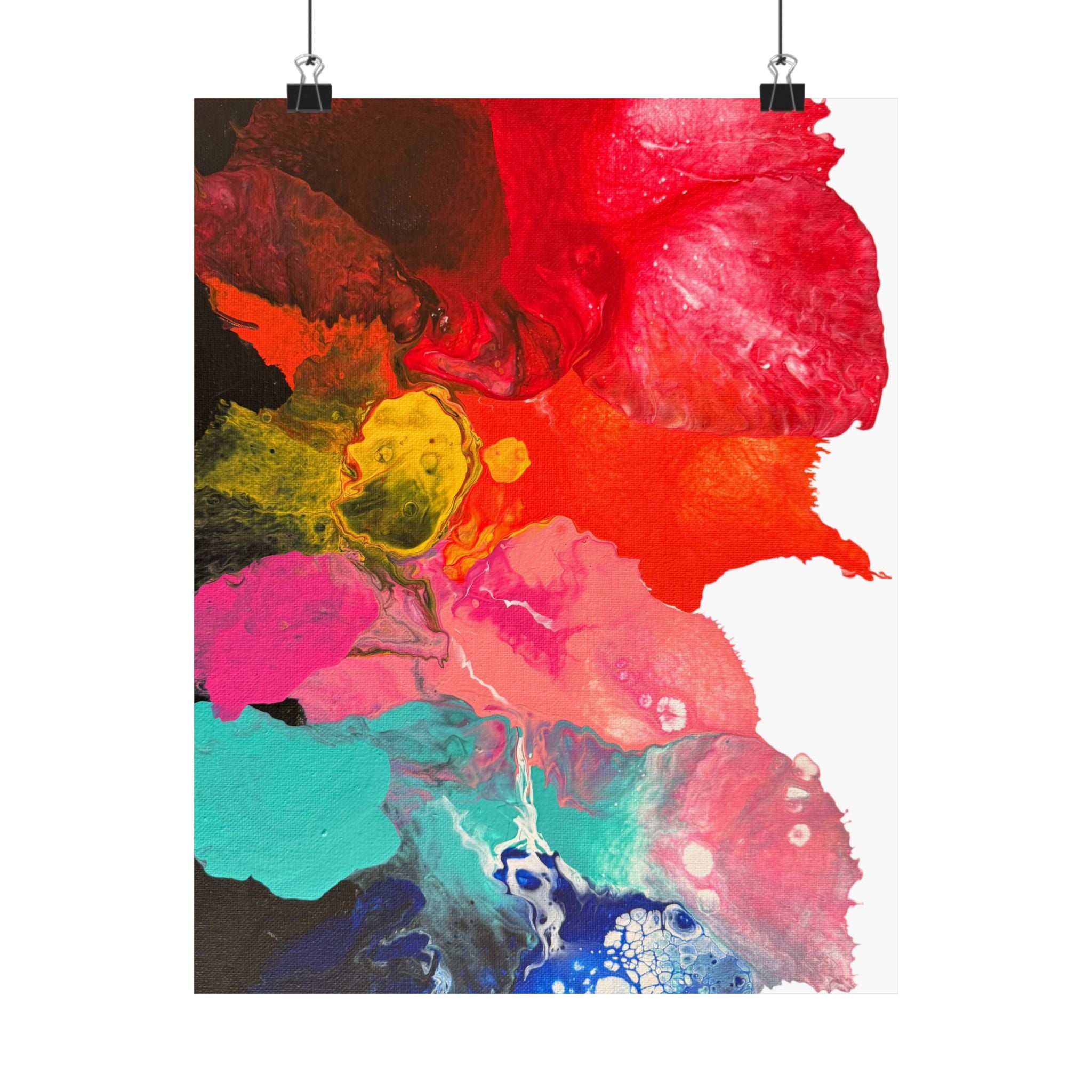 Radiant Ocean  Satin Poster