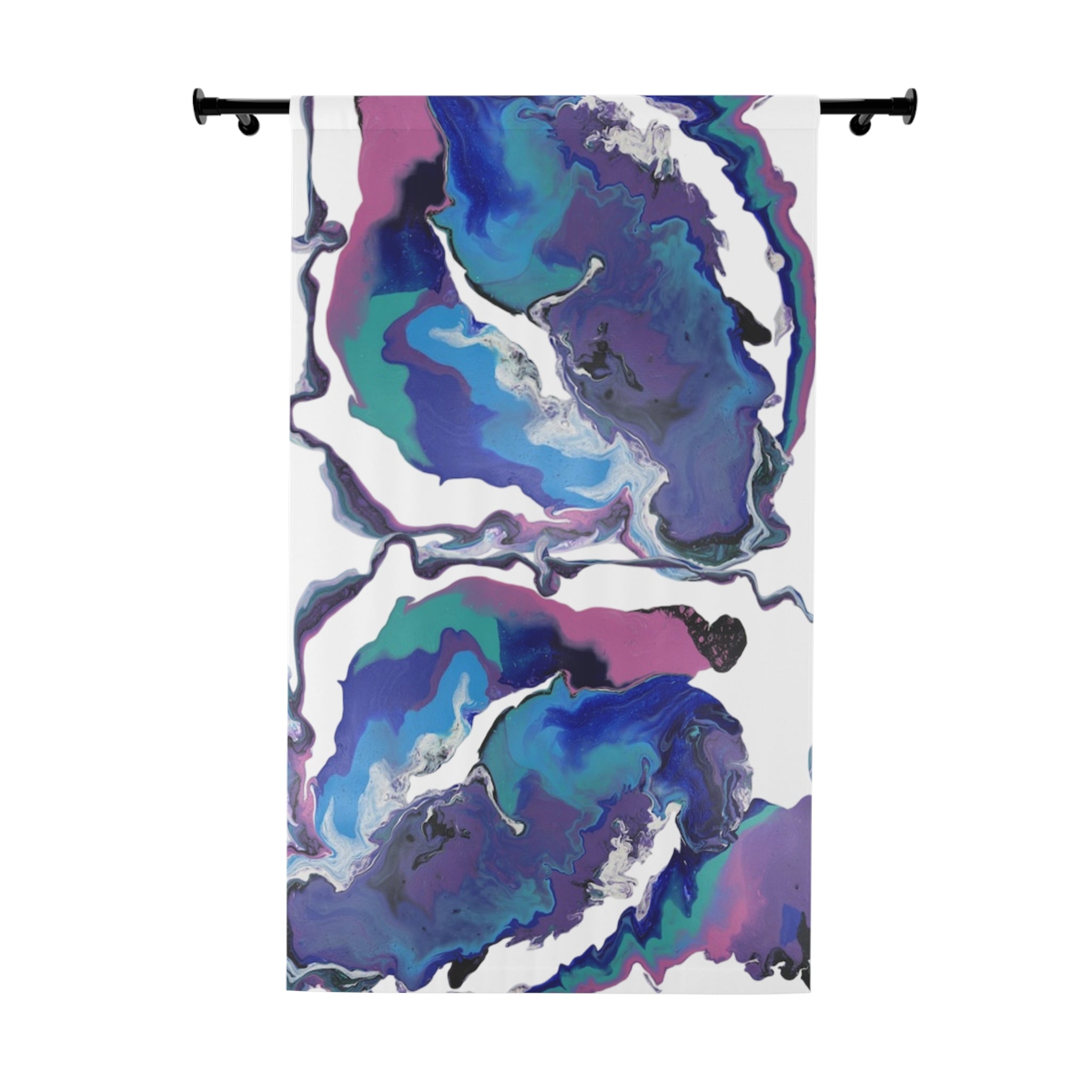Midnight Ocean Art Curtain Panel