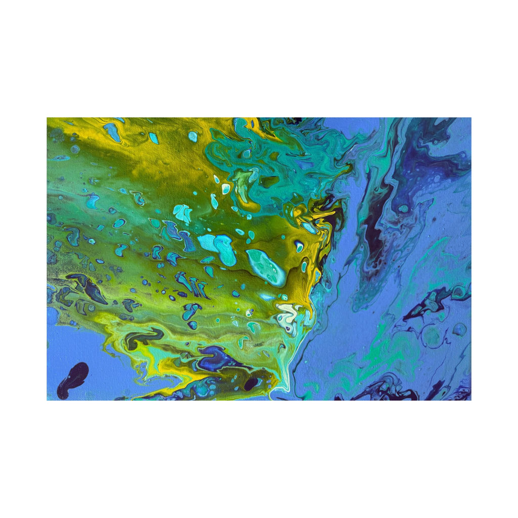 Golden Tides Satin Poster