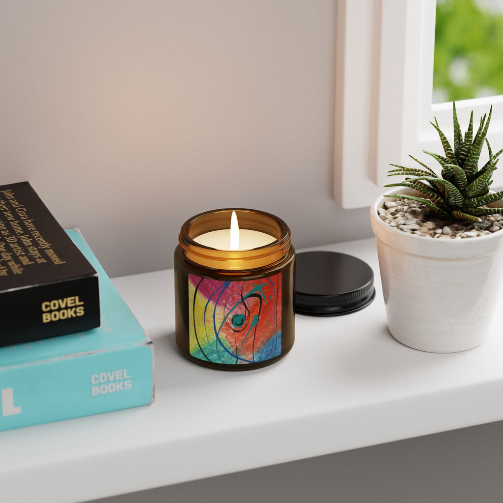 Orbit of Color  Soy Candle Amber Jar (Multi-Size)