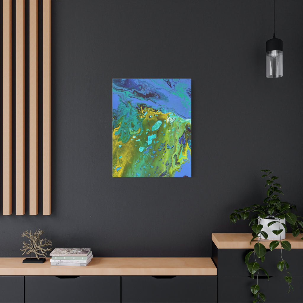 Golden Tides Matte Canvas Print