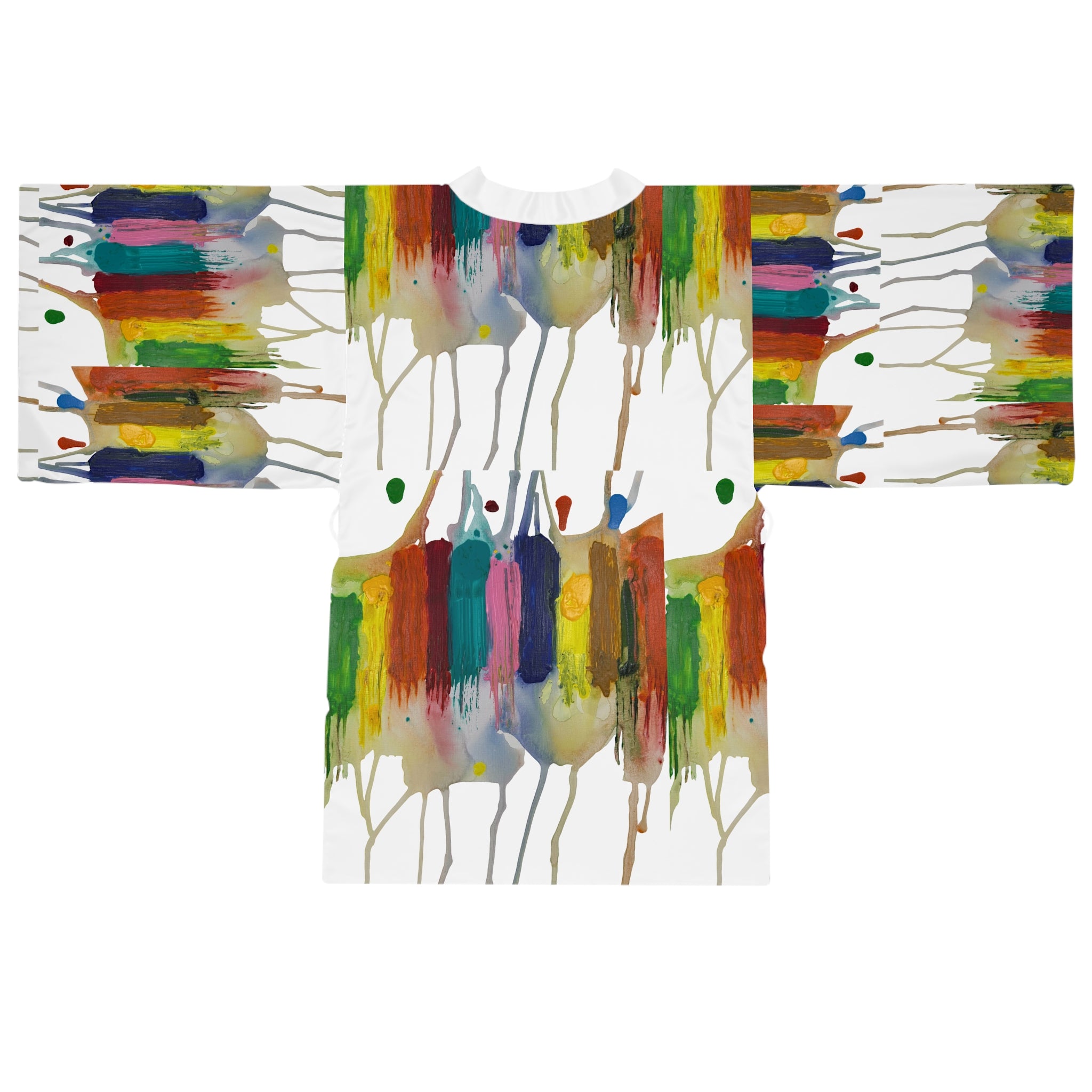 Crazy Brush Stroke Kimono Robe