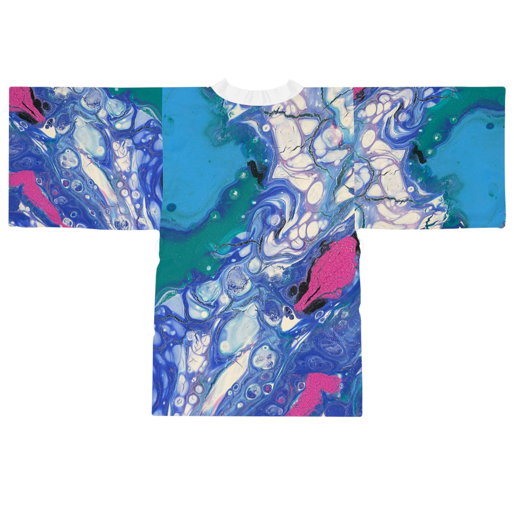 Electric Ocean Kimono Robe