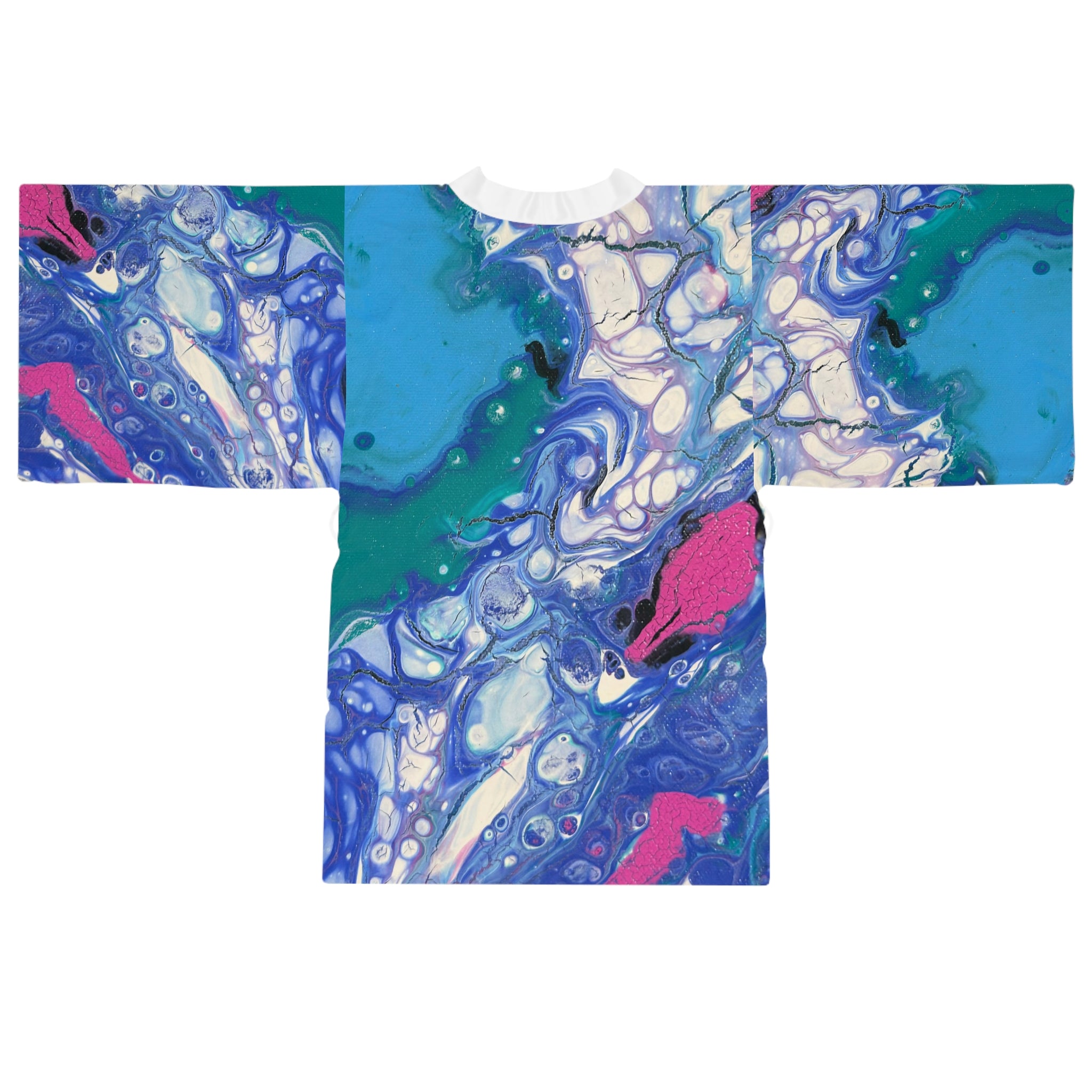 Electric Ocean Kimono Robe