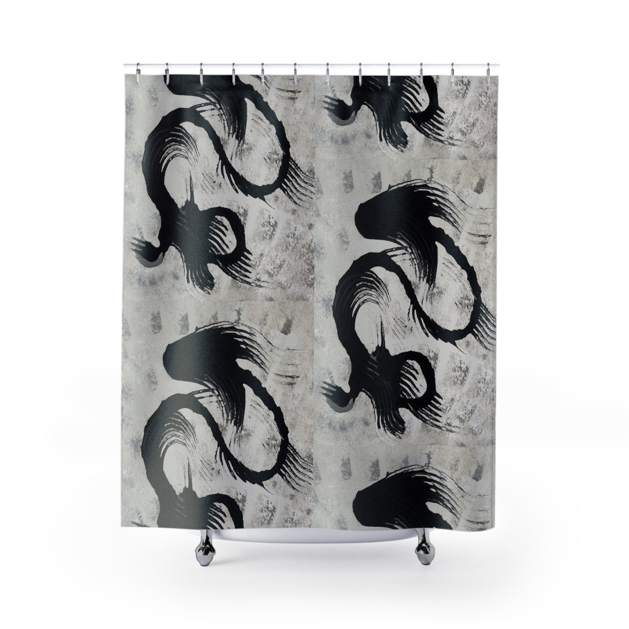 Echoes in Ink Shower Curtain