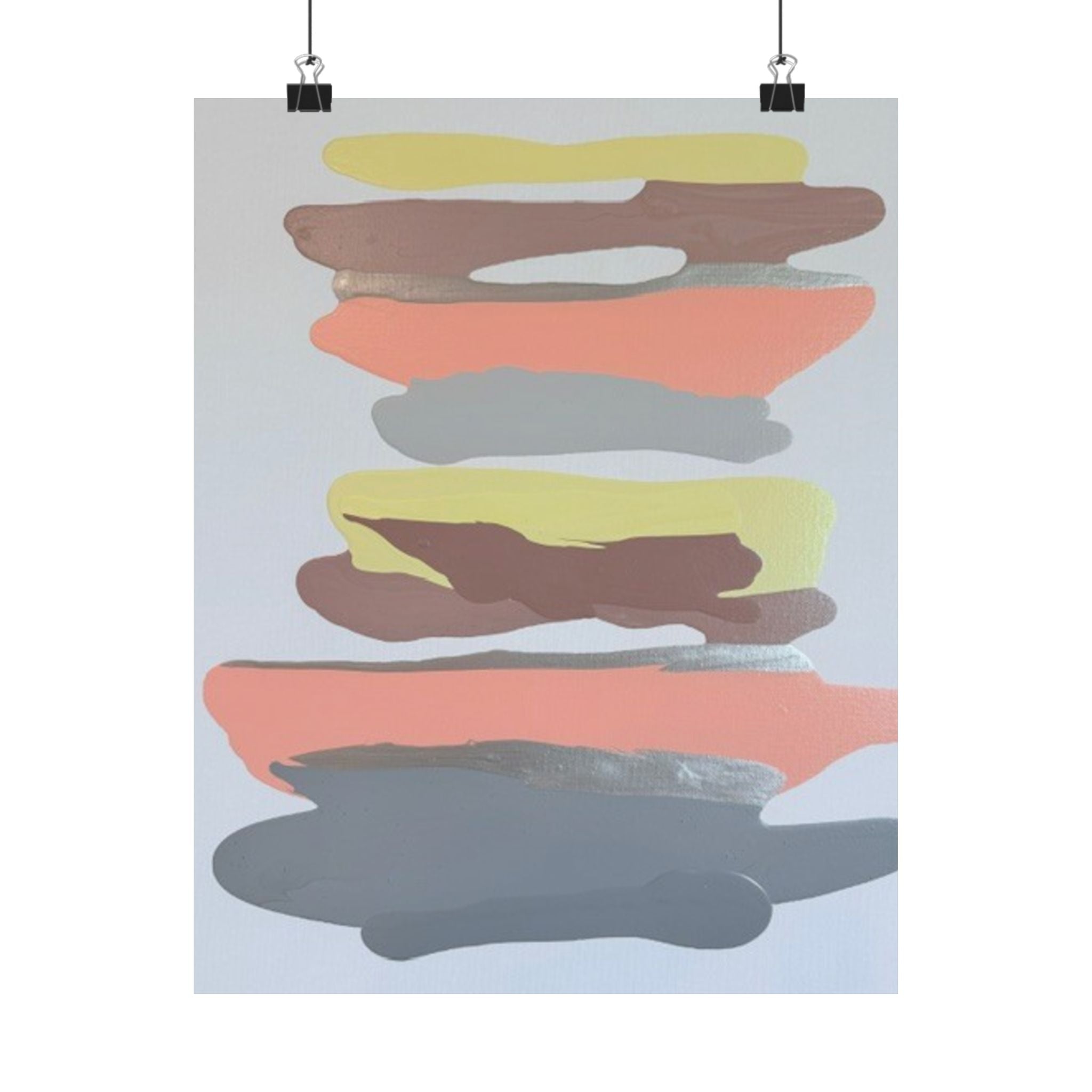 Copy of Crazy Paint Stroke Satin Poster