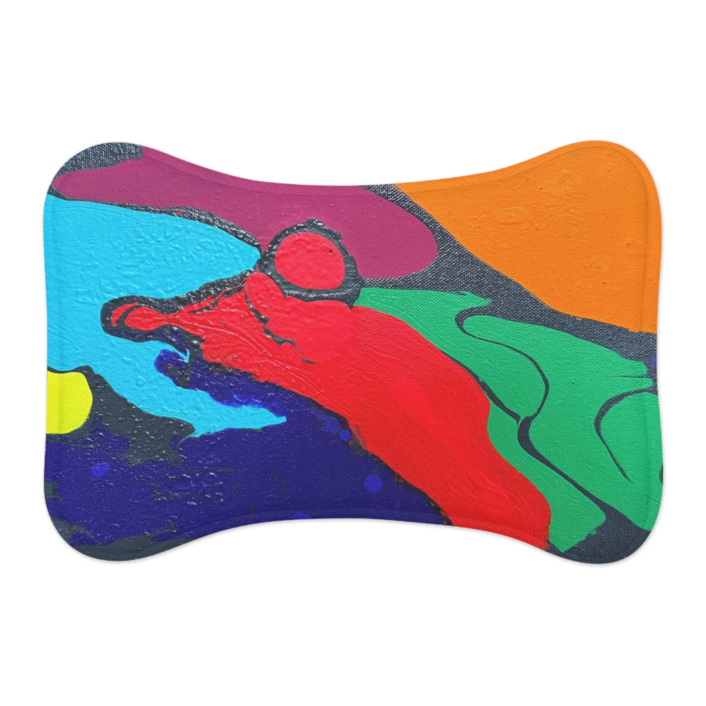 Vivid Awakening Pet Feeding Non Slip Placemat for Dogs & Cats
