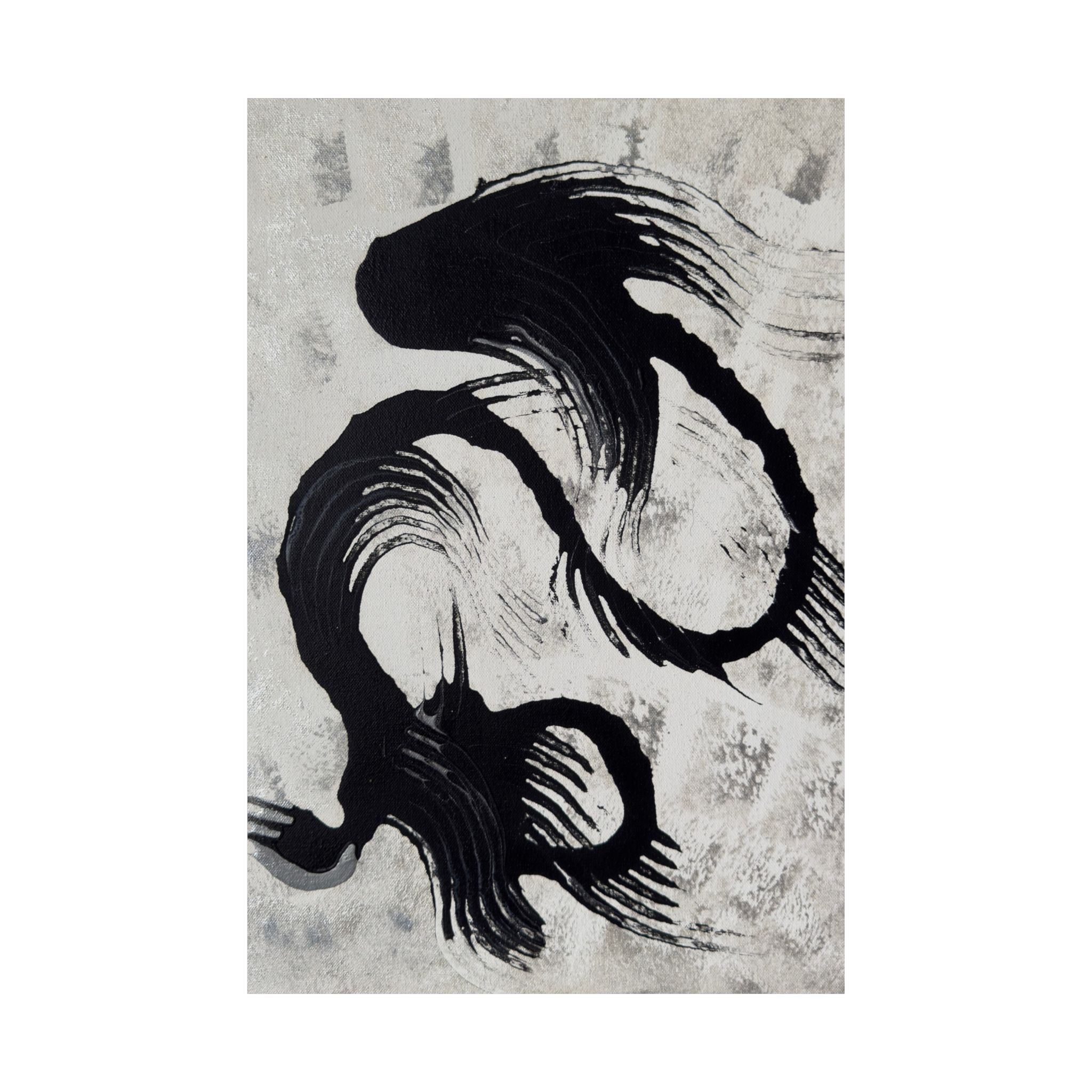 Echoes in Ink Satin Poster