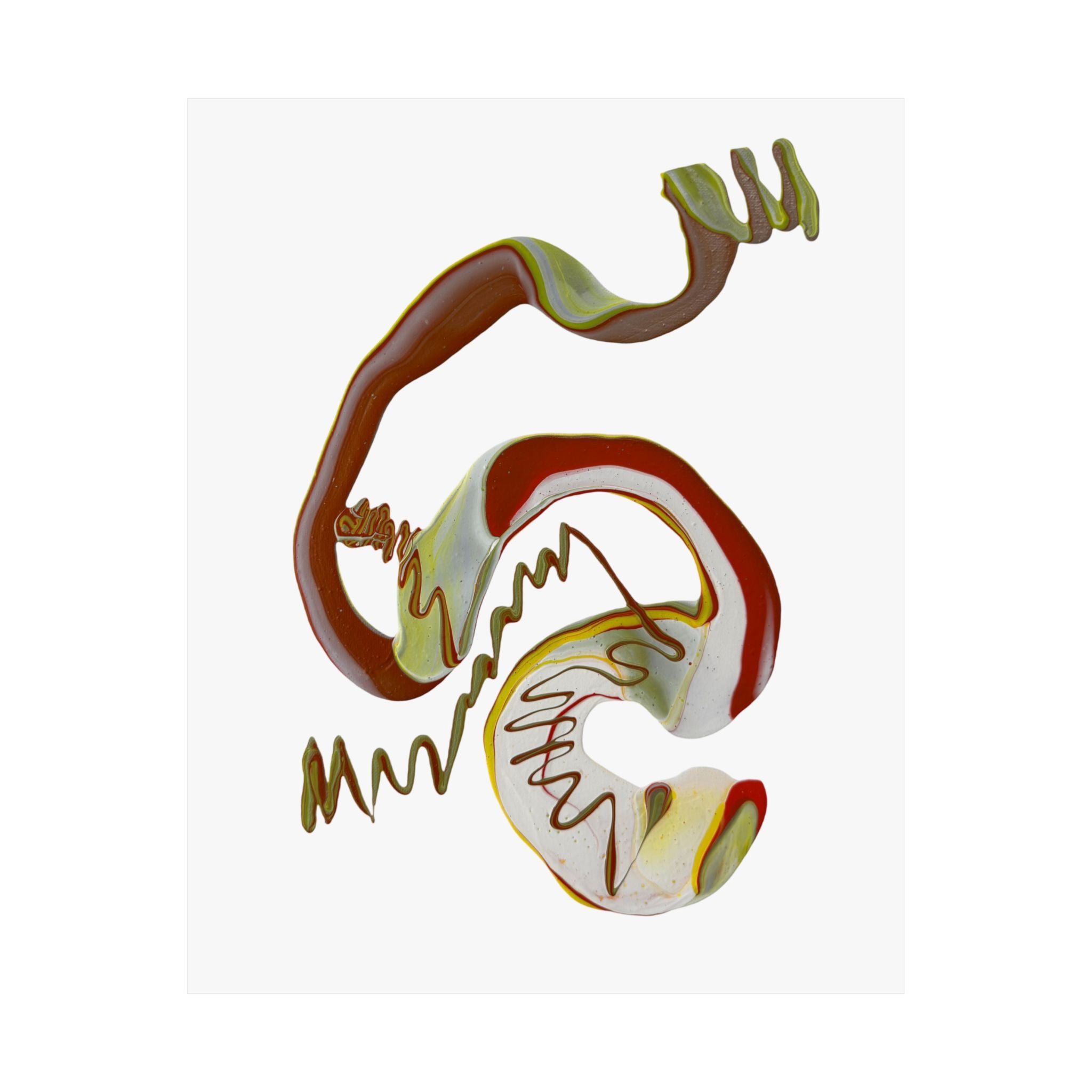 Sculpted Flow Satin Poster