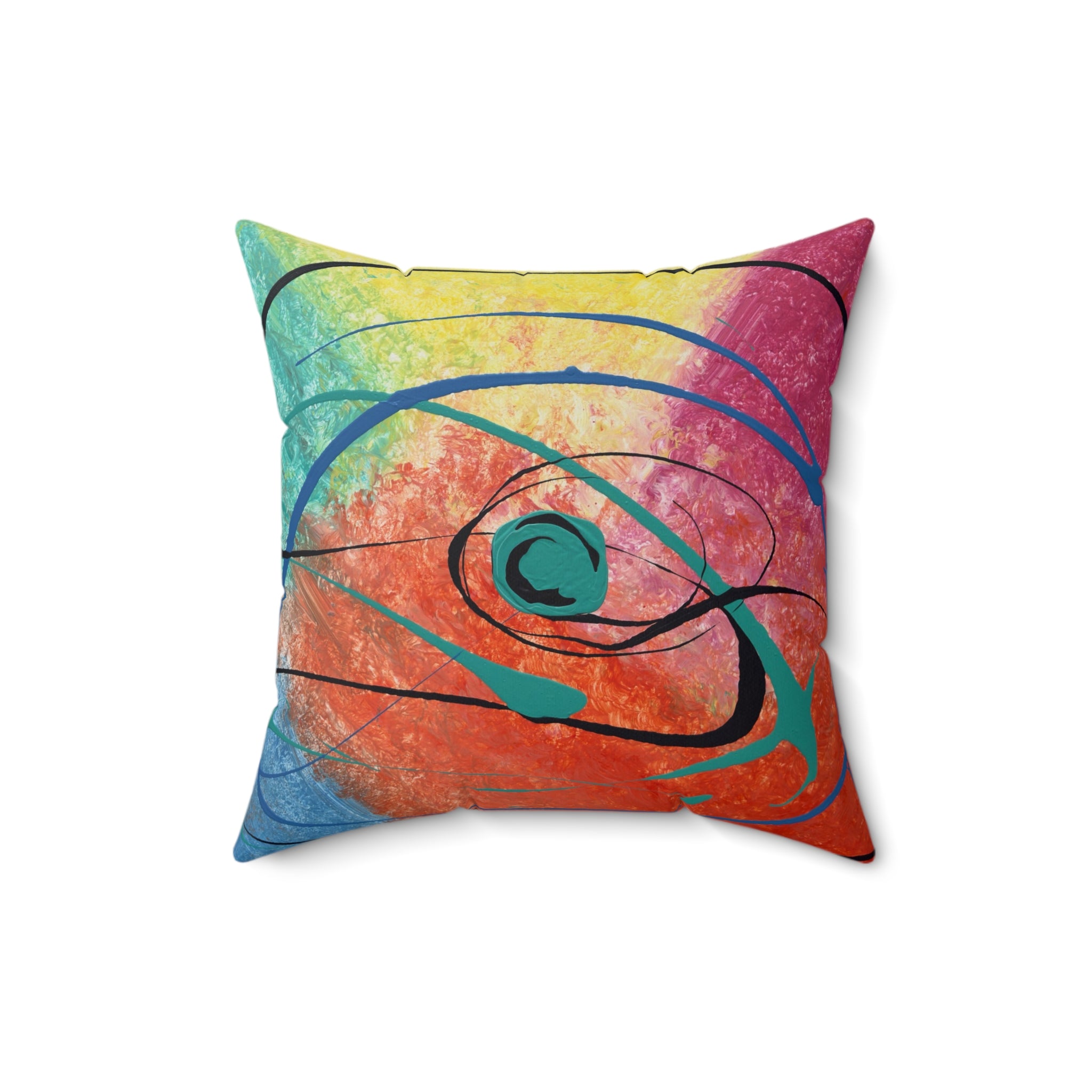 Orbit of Color Decorative Throw Pillow