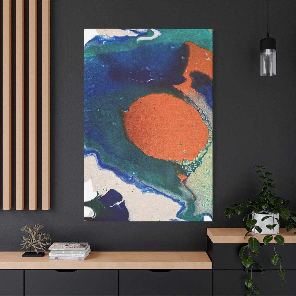 Coral Current Matte Canvas Print
