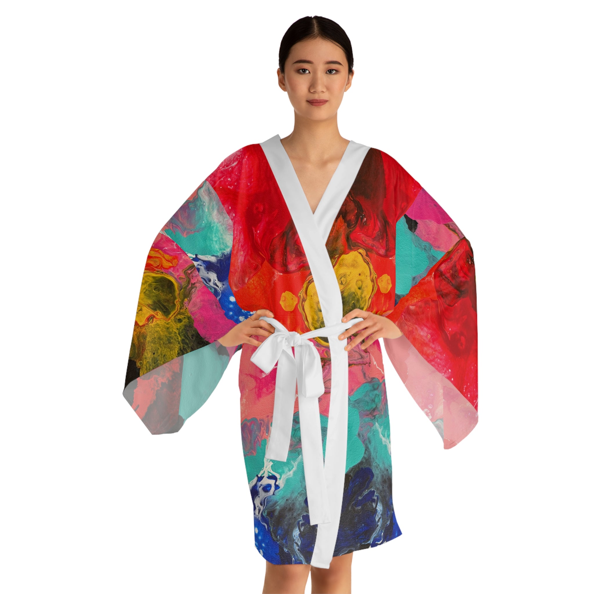 Radiant Ocean Kimono Robe